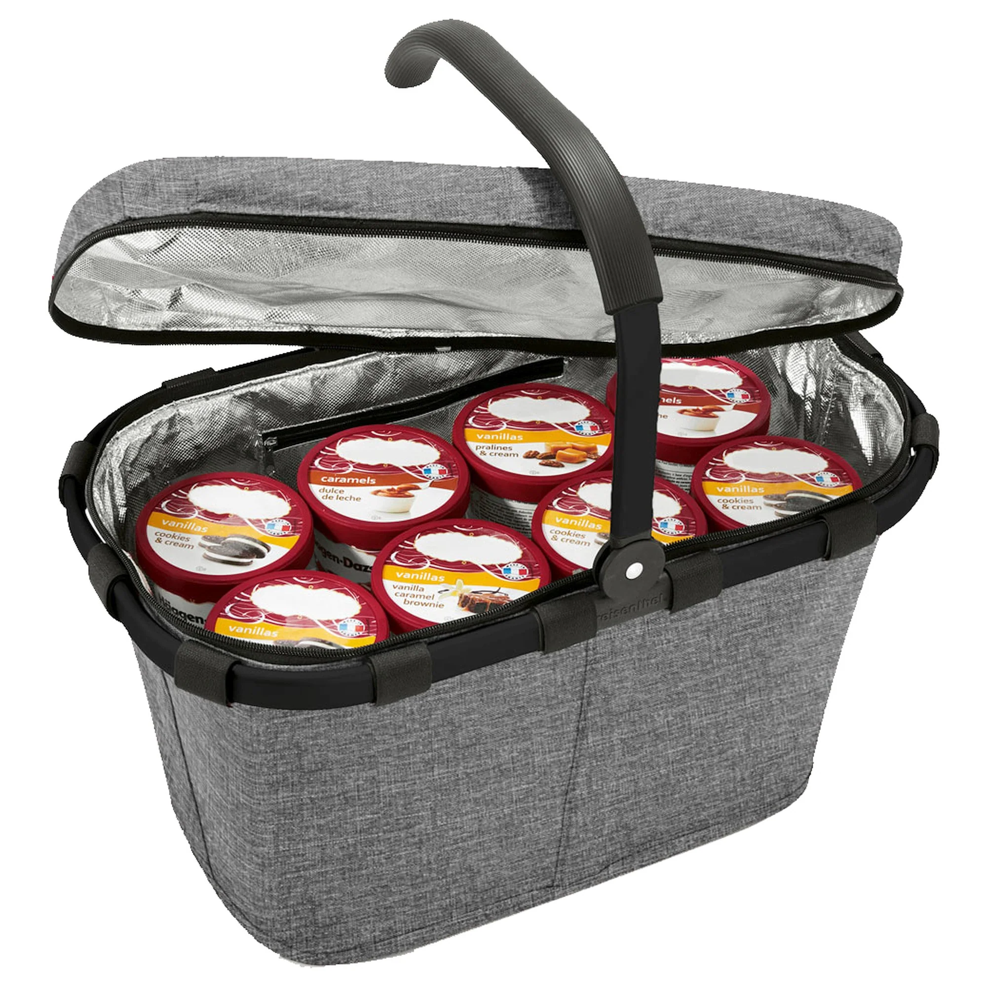 reisenthel thermo carrybag ISO - Einkaufskorb mit Kühlfunktion 29 cm (twist silver) - Image 2