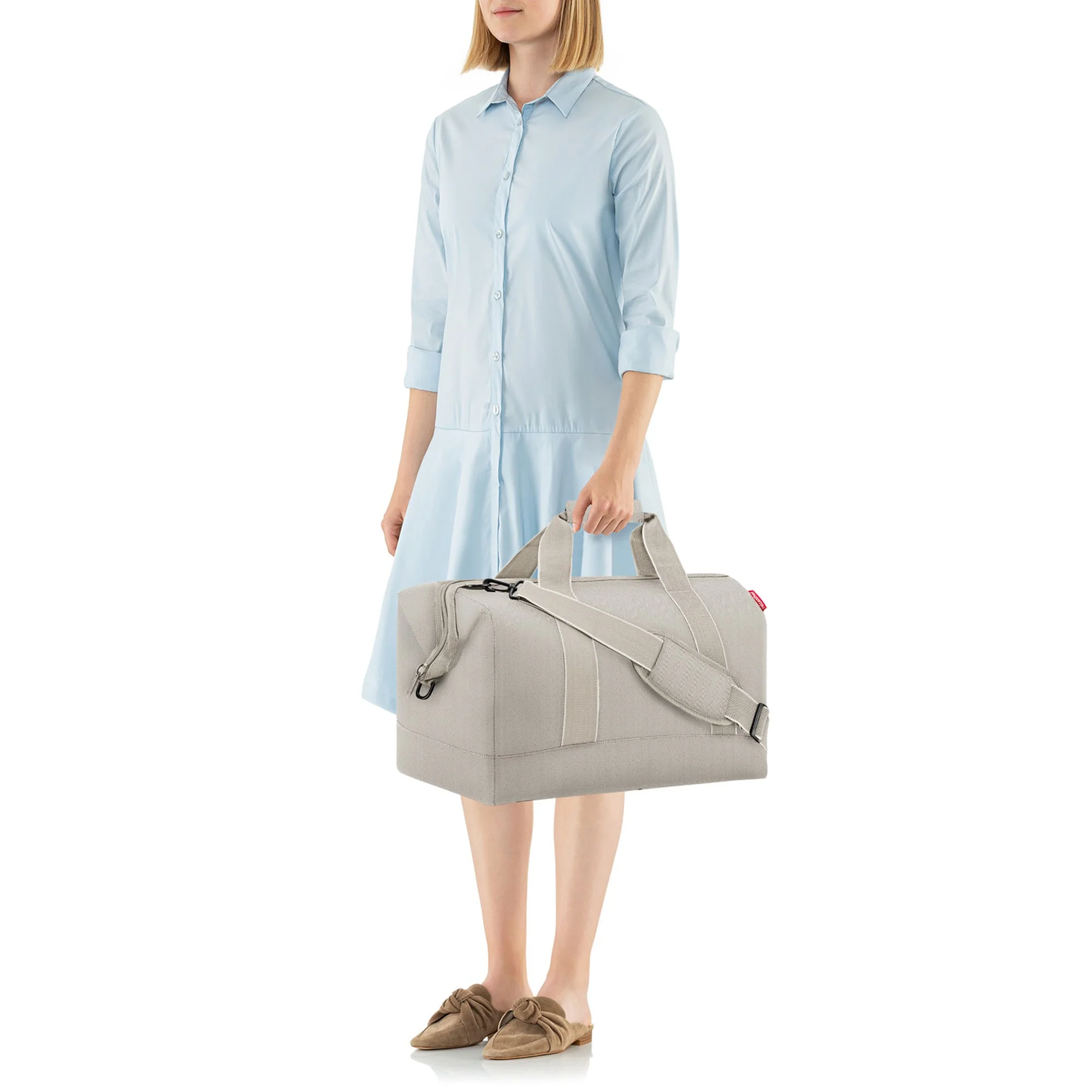 reisenthel travelling allrounder L - Reisetasche 48 cm (herringbone sand) - Image 4