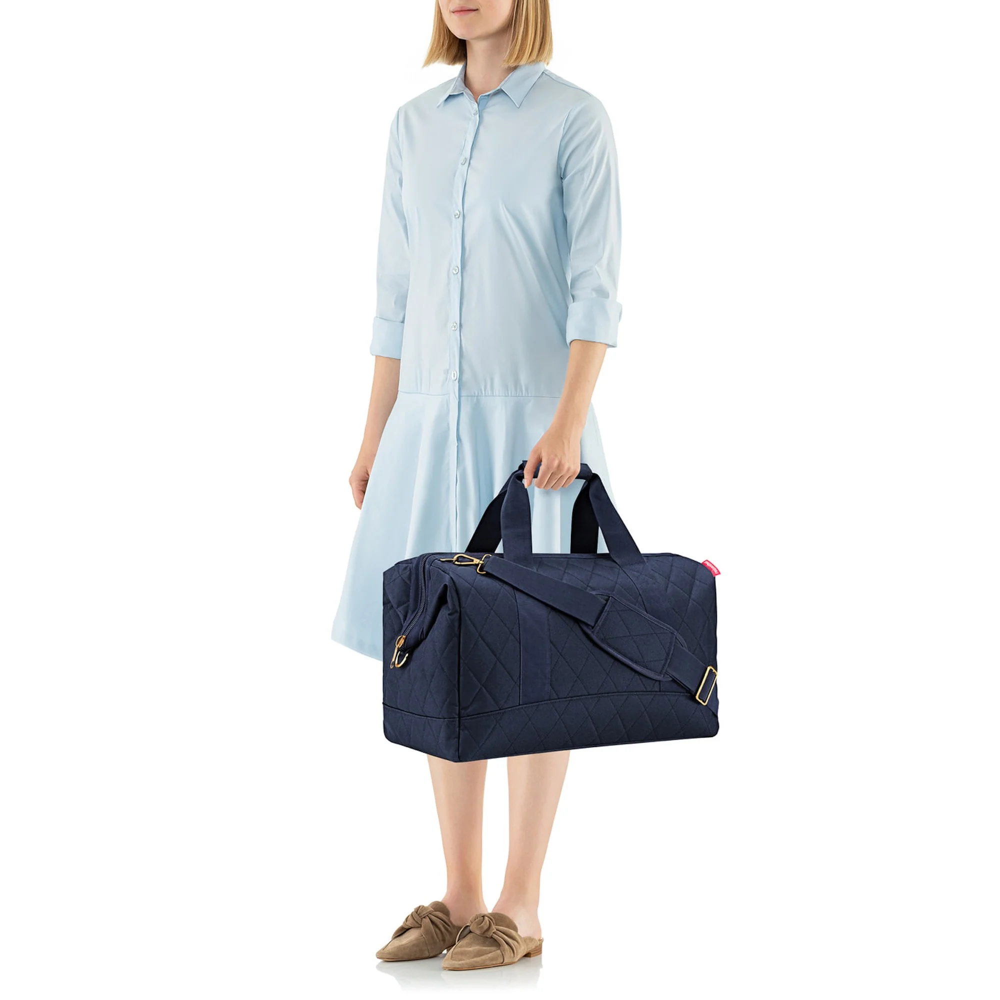 reisenthel travelling allrounder L - Reisetasche 48 cm (rhombus midnight gold) - Image 6