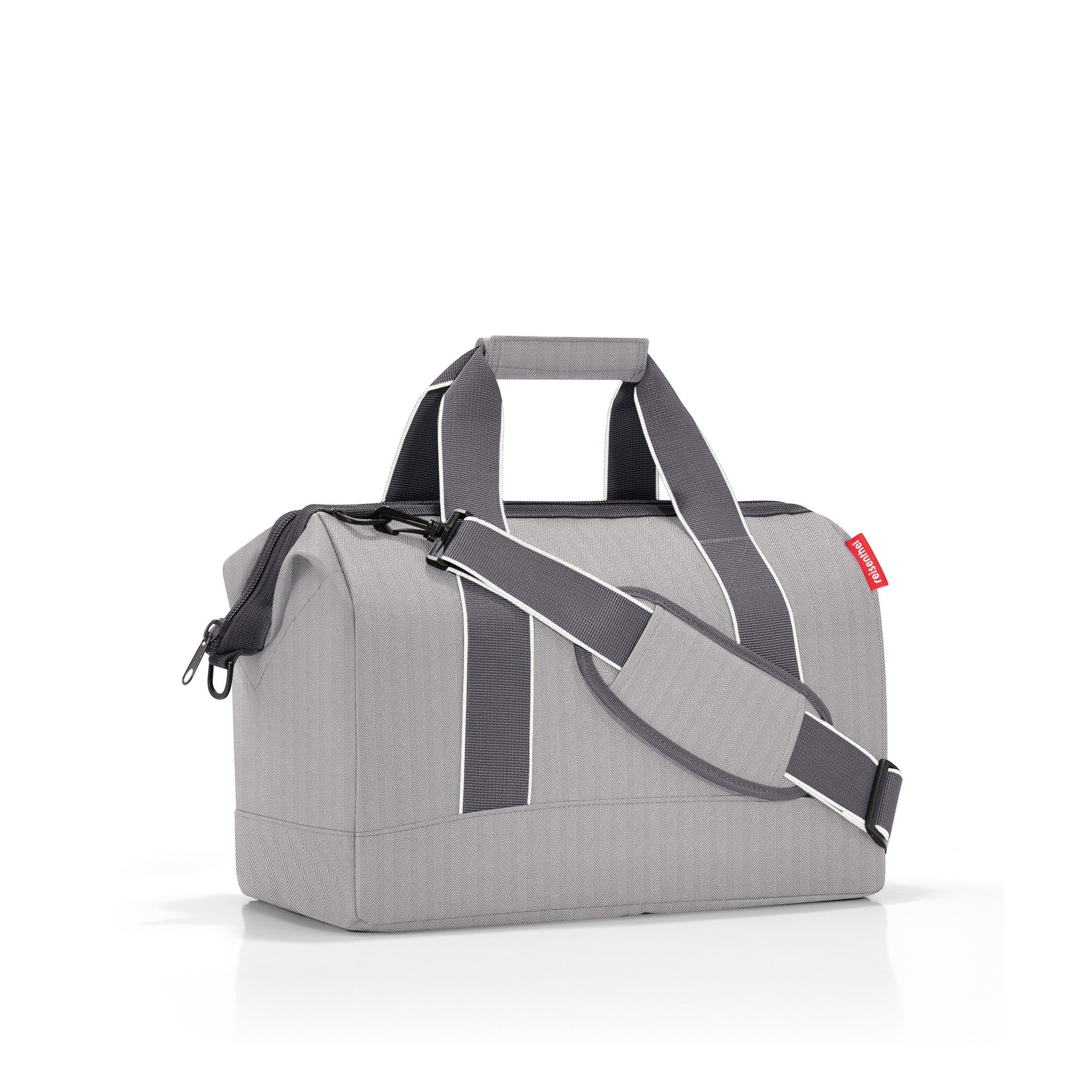 reisenthel travelling allrounder M - Reisetasche 40 cm (herringbone grey) - Image 2