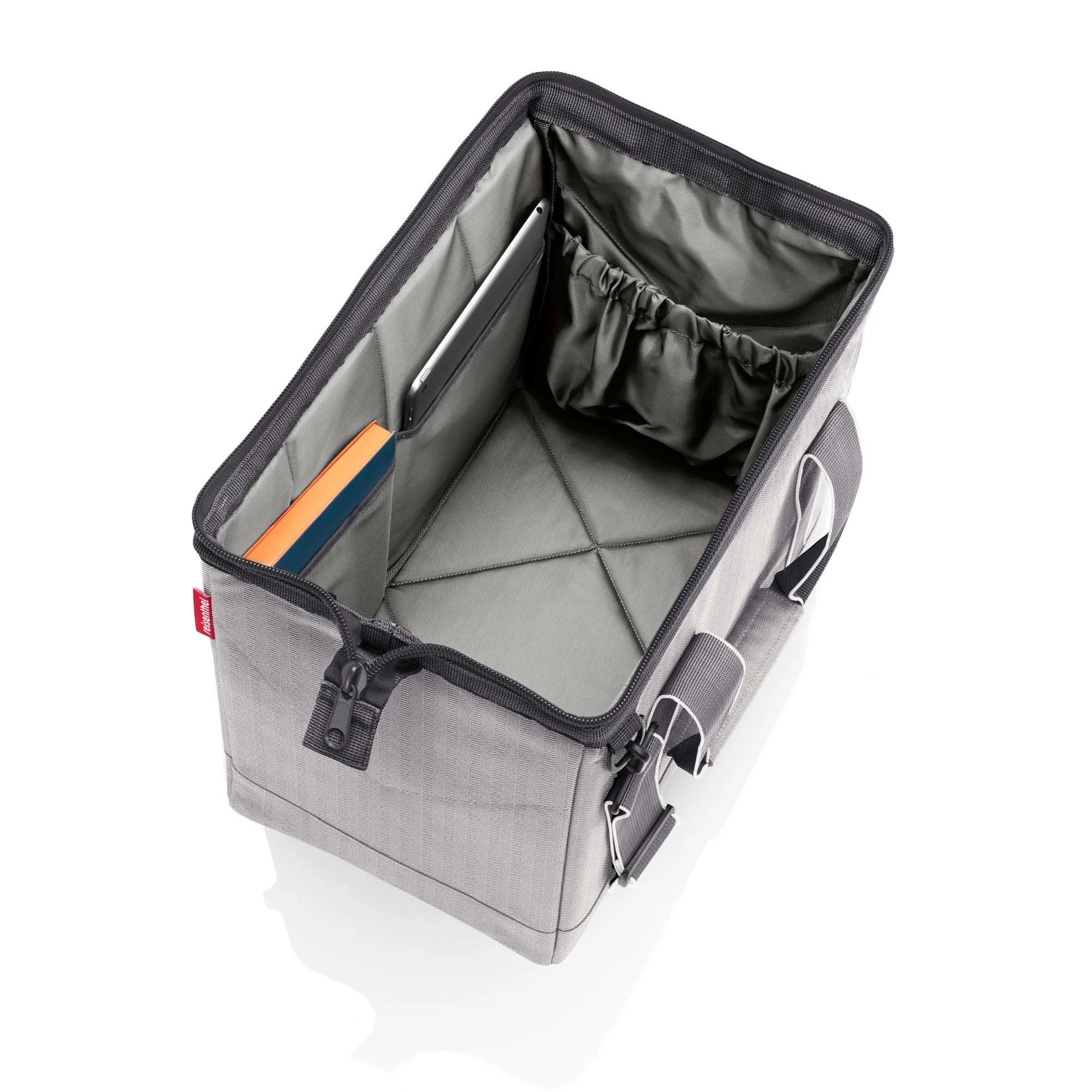 reisenthel travelling allrounder M - Reisetasche 40 cm (herringbone grey) - Image 3