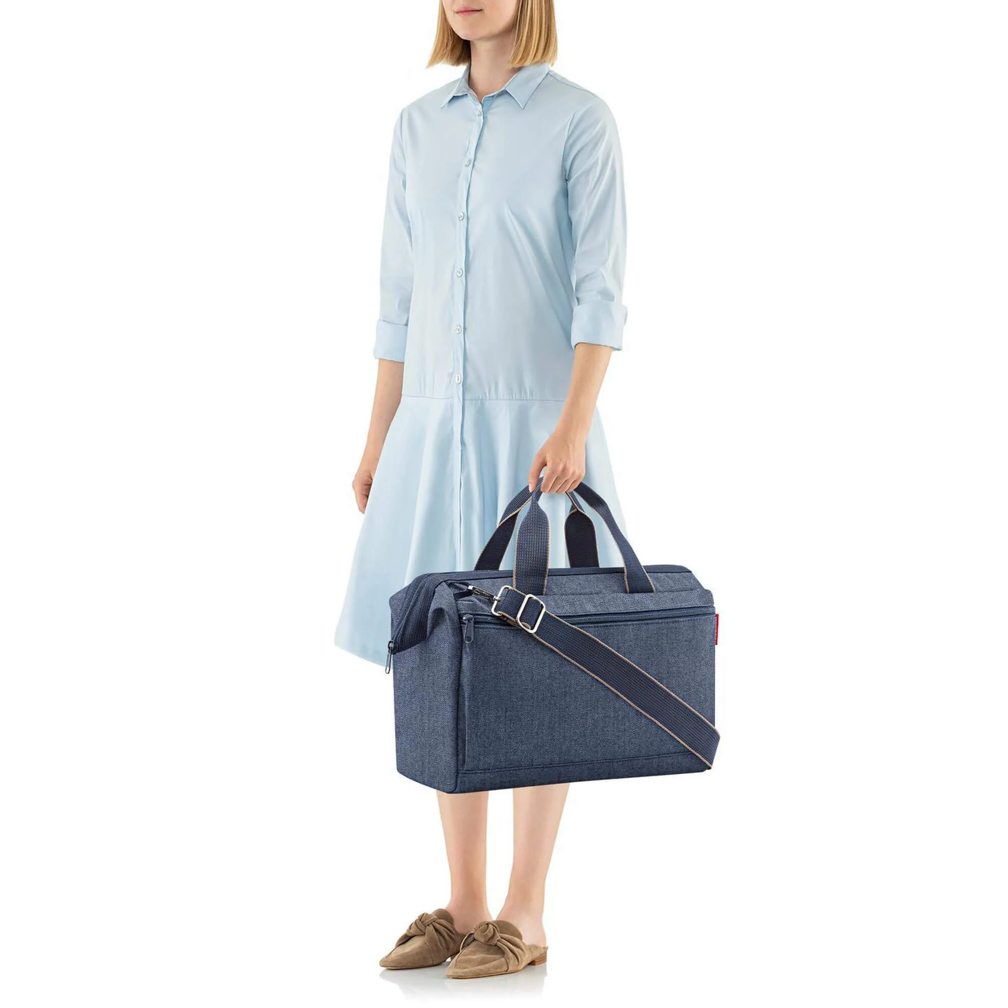 reisenthel travelling allrounder S pocket - Reisetasche 39 cm (herringbone dark blue) - Image 4