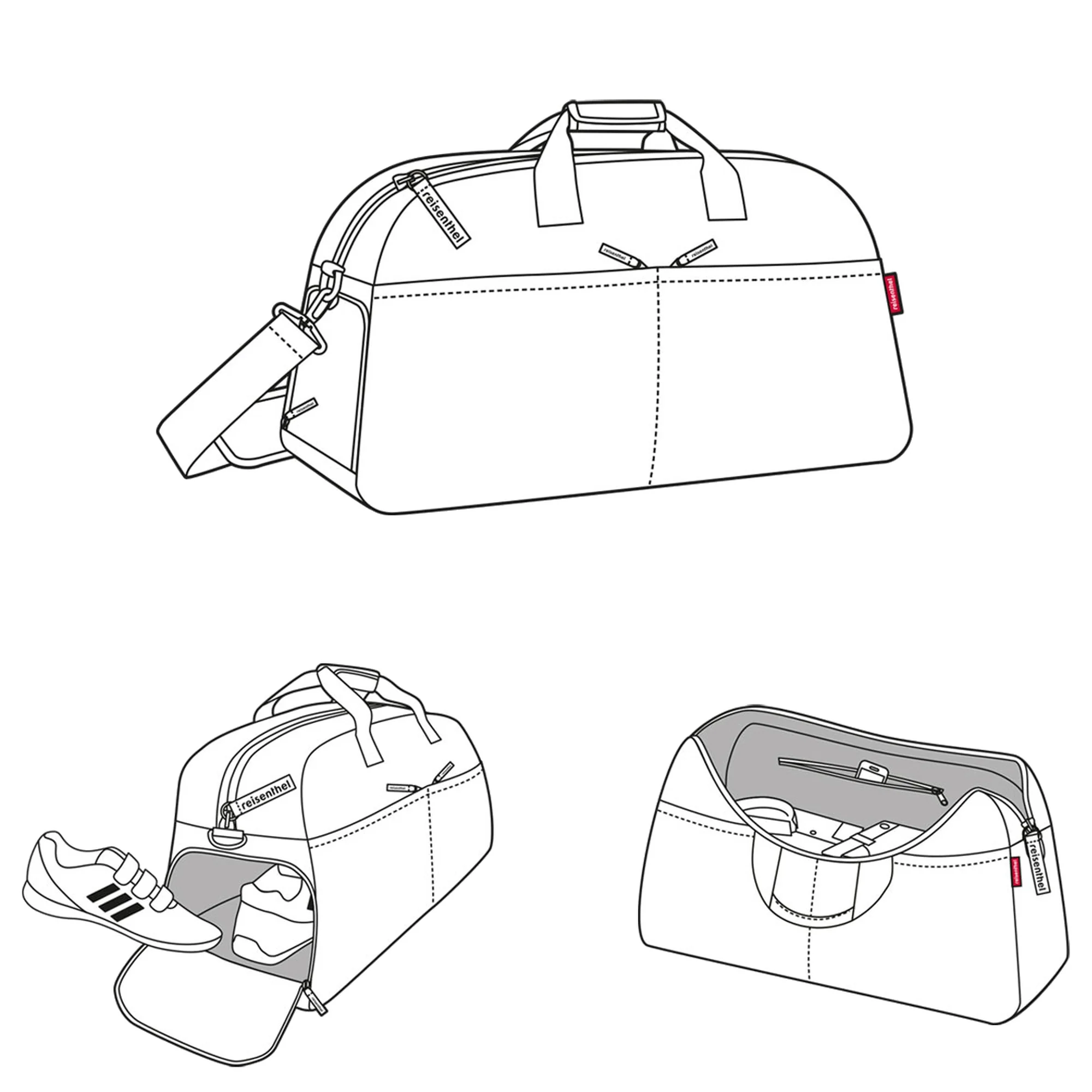 reisenthel travelling overnighter plus - Reisetasche (black) - Image 4
