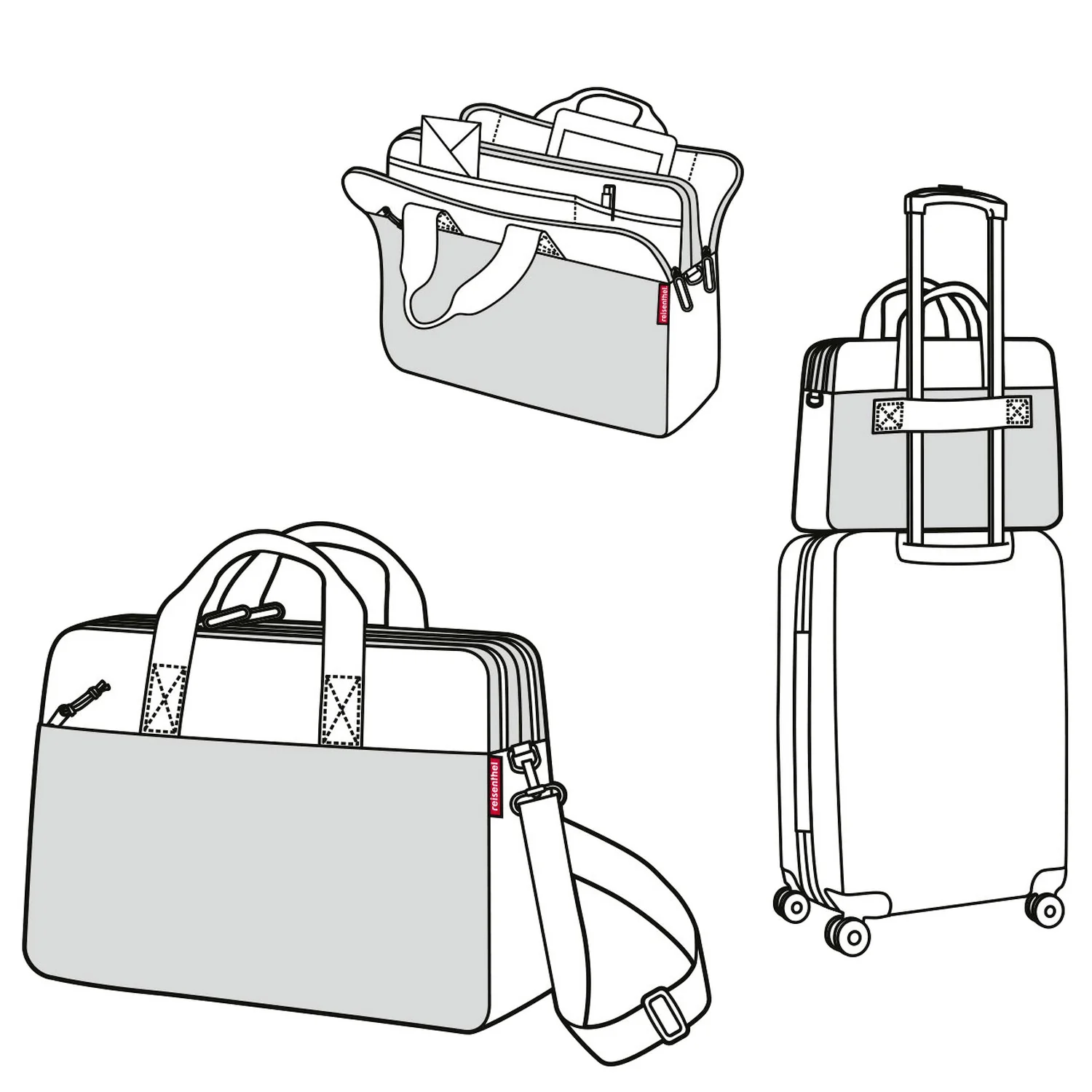 reisenthel travelling Workbag - Aktentasche 42.5 cm (twist silver) - Image 3