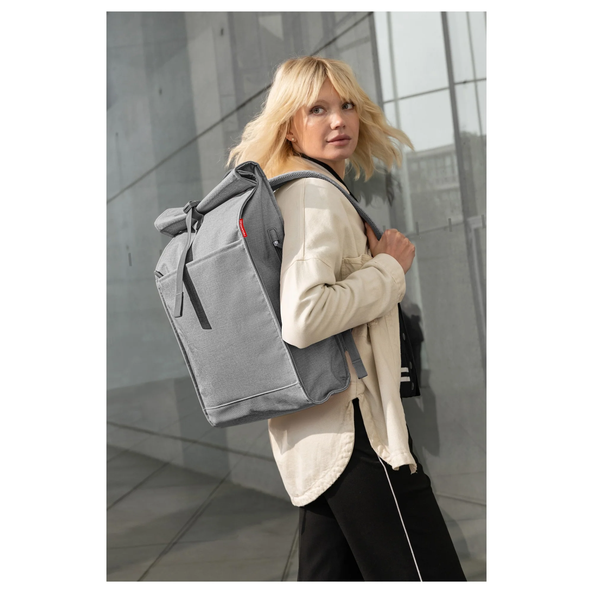 reisenthel Urban Rolltop - Rucksack 49 cm (twist silver) - Image 5
