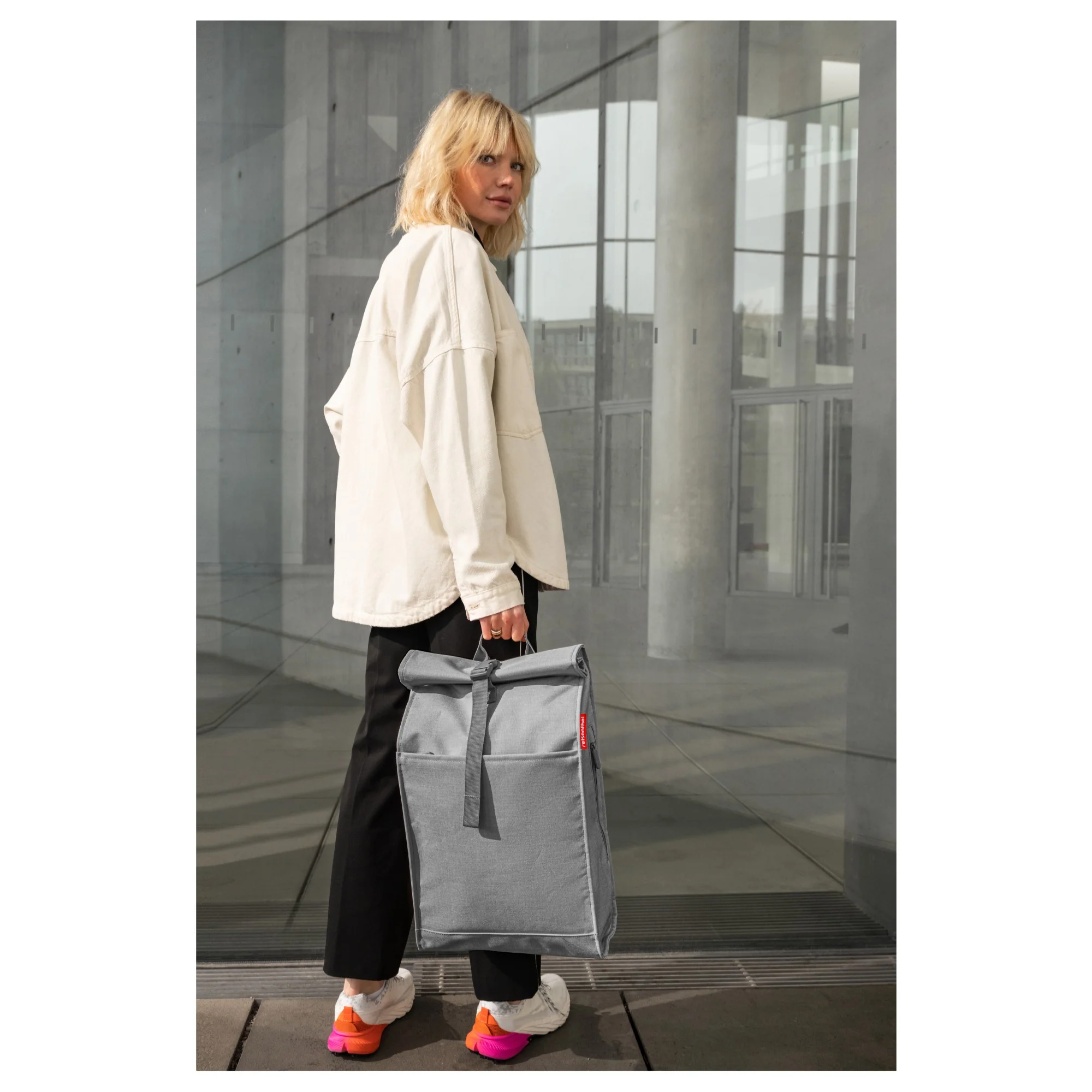 reisenthel Urban Rolltop - Rucksack 49 cm (twist silver) - Image 6