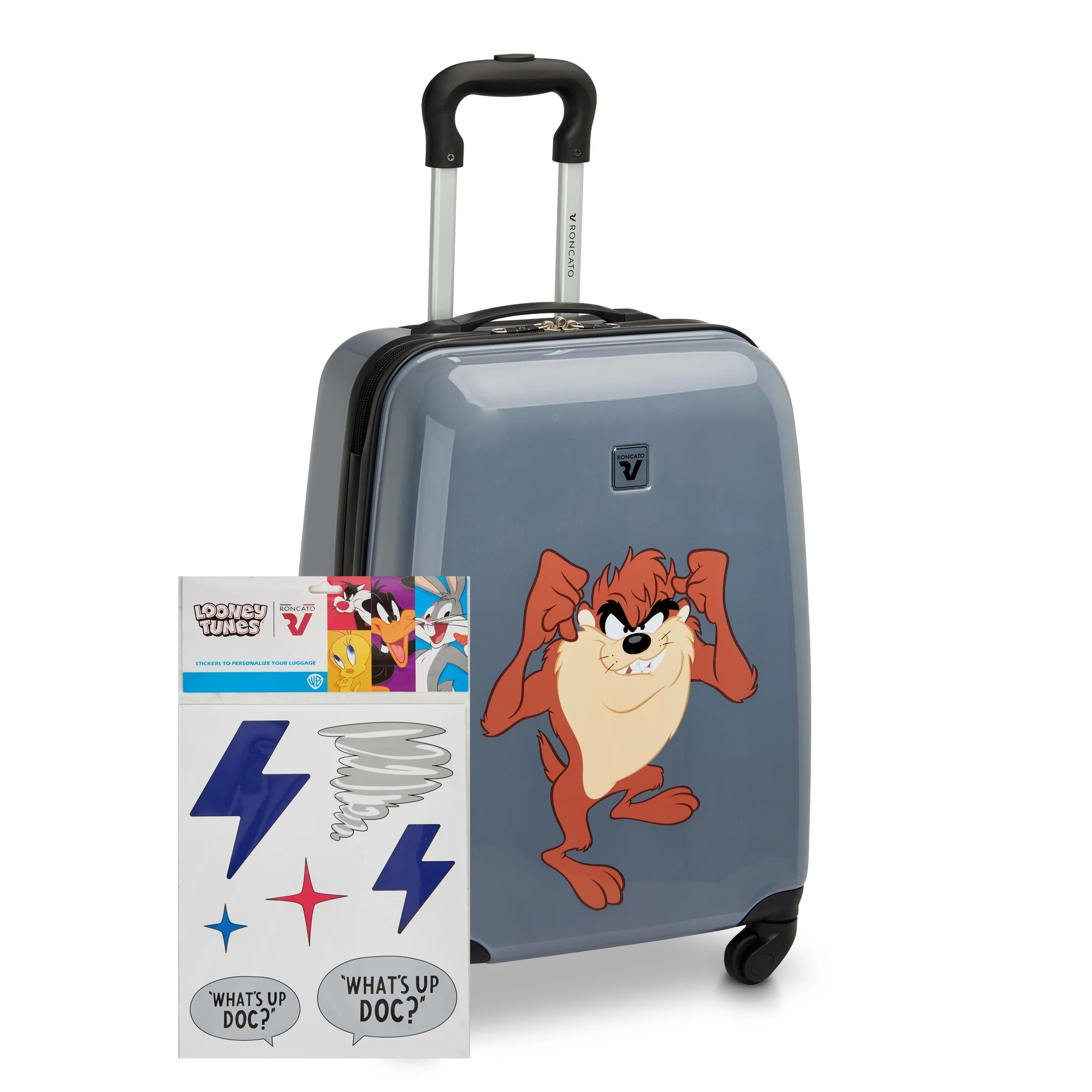 Roncato Looney Tunes Kids - 4-Rollen-Kindertrolley 50 cm (Taz Antracite) - Image 6