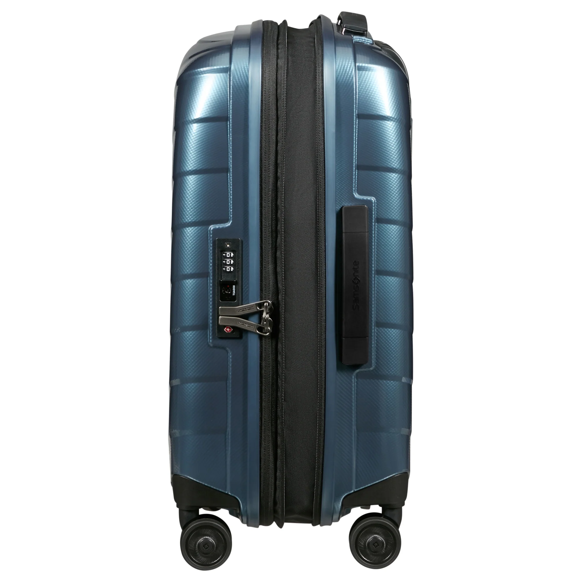 Samsonite Attrix - 4 Rollen Kabinentrolley S 55/35 cm erw. (steel blue) - Image 4