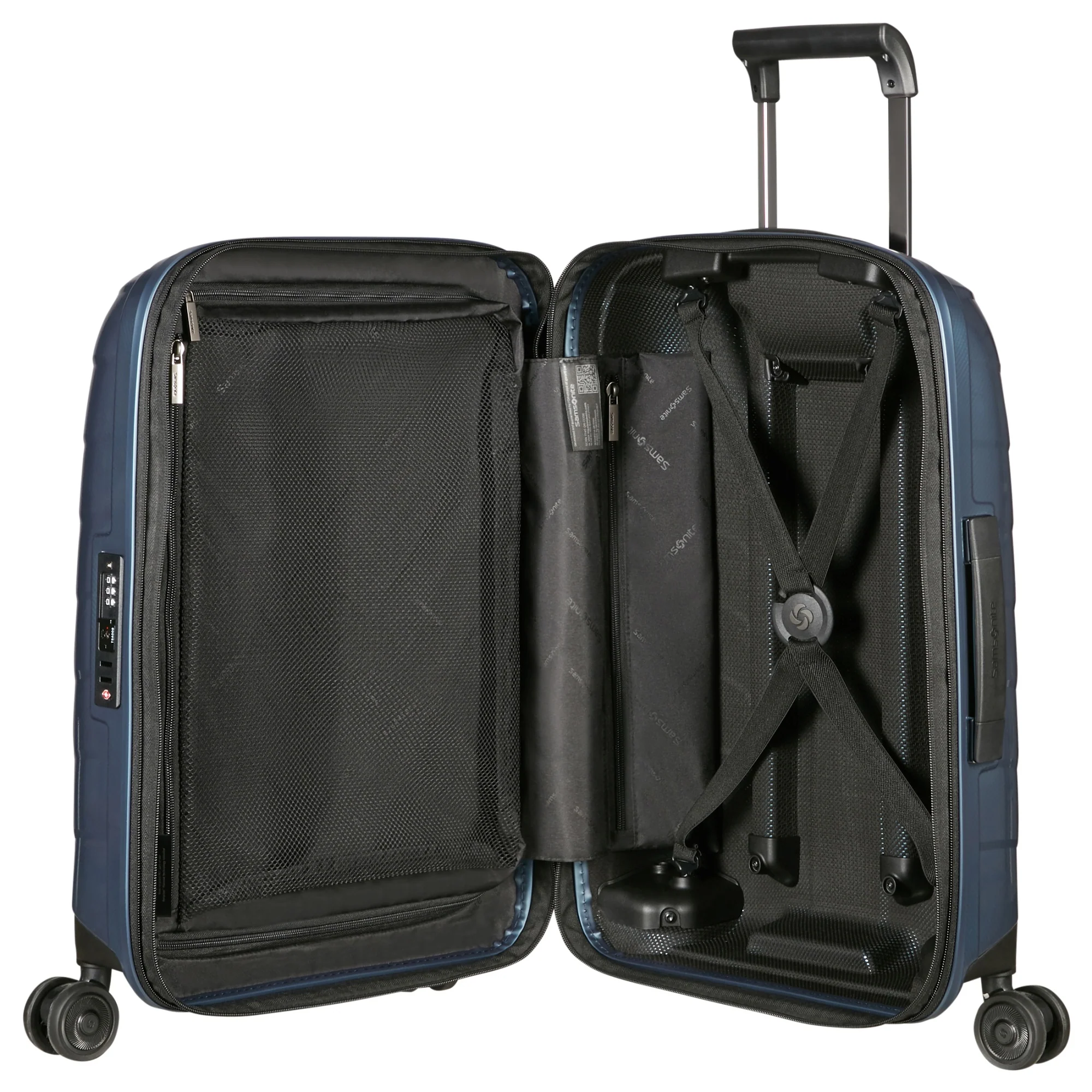 Samsonite Attrix - 4 Rollen Kabinentrolley S 55/35 cm erw. (steel blue) - Image 7