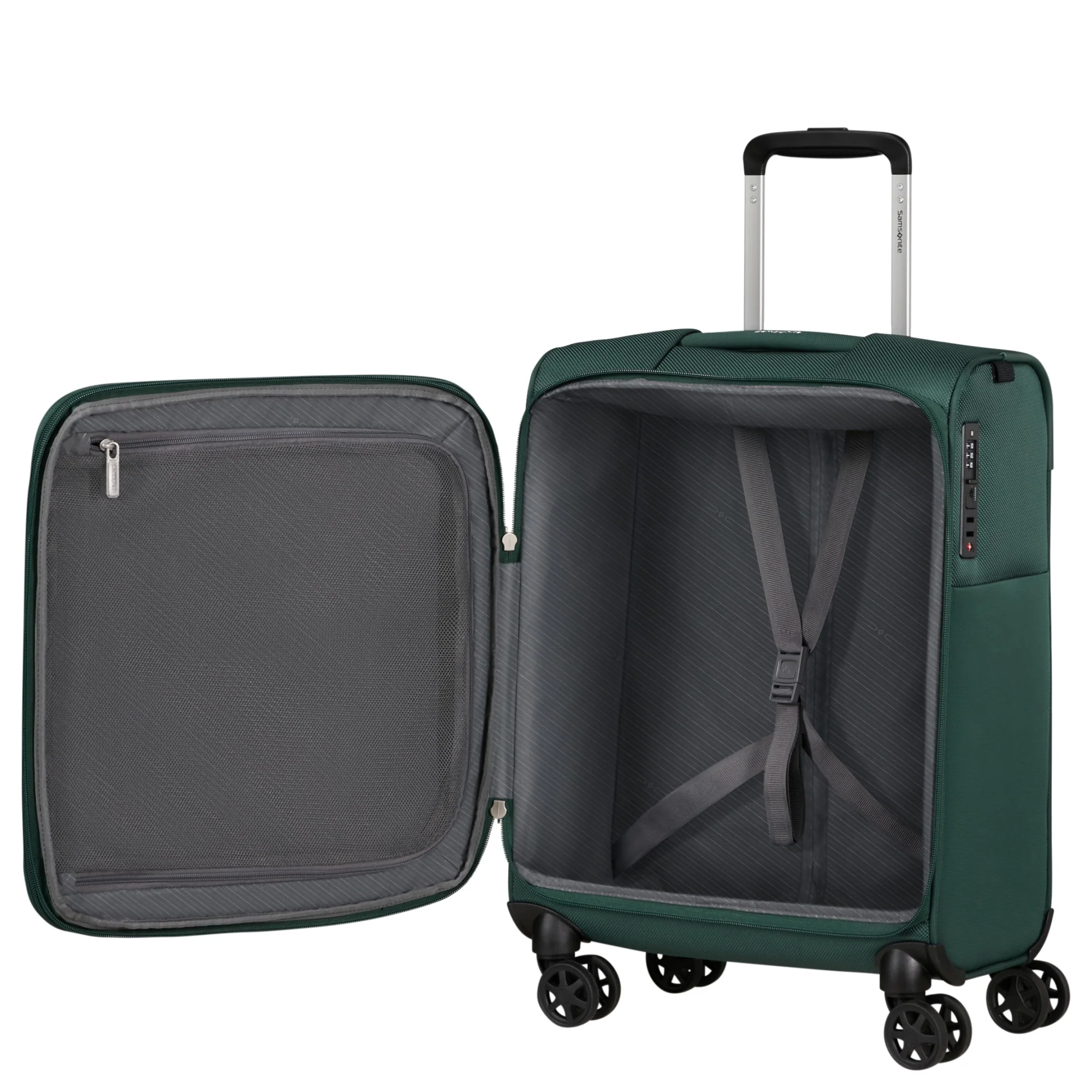 Samsonite Base Breeze - 4-Rollen-Kabinentrolley 55 cm erw. (dark green) - Image 7
