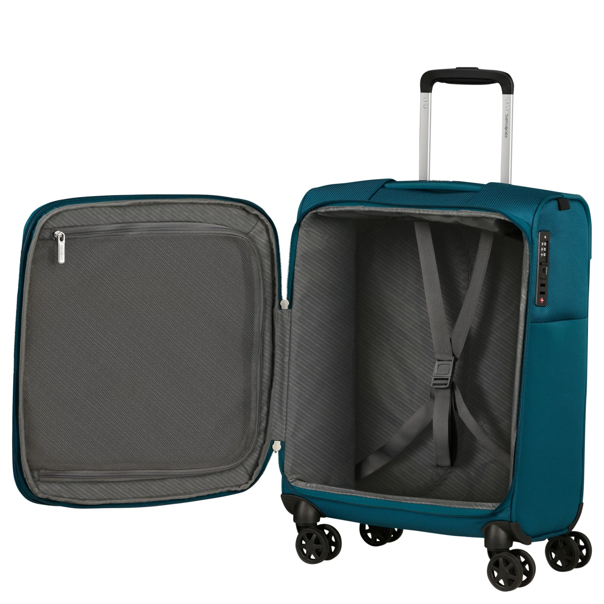 Samsonite Base Breeze - 4-Rollen-Kabinentrolley 55 cm erw. (petrol blue) - Image 7