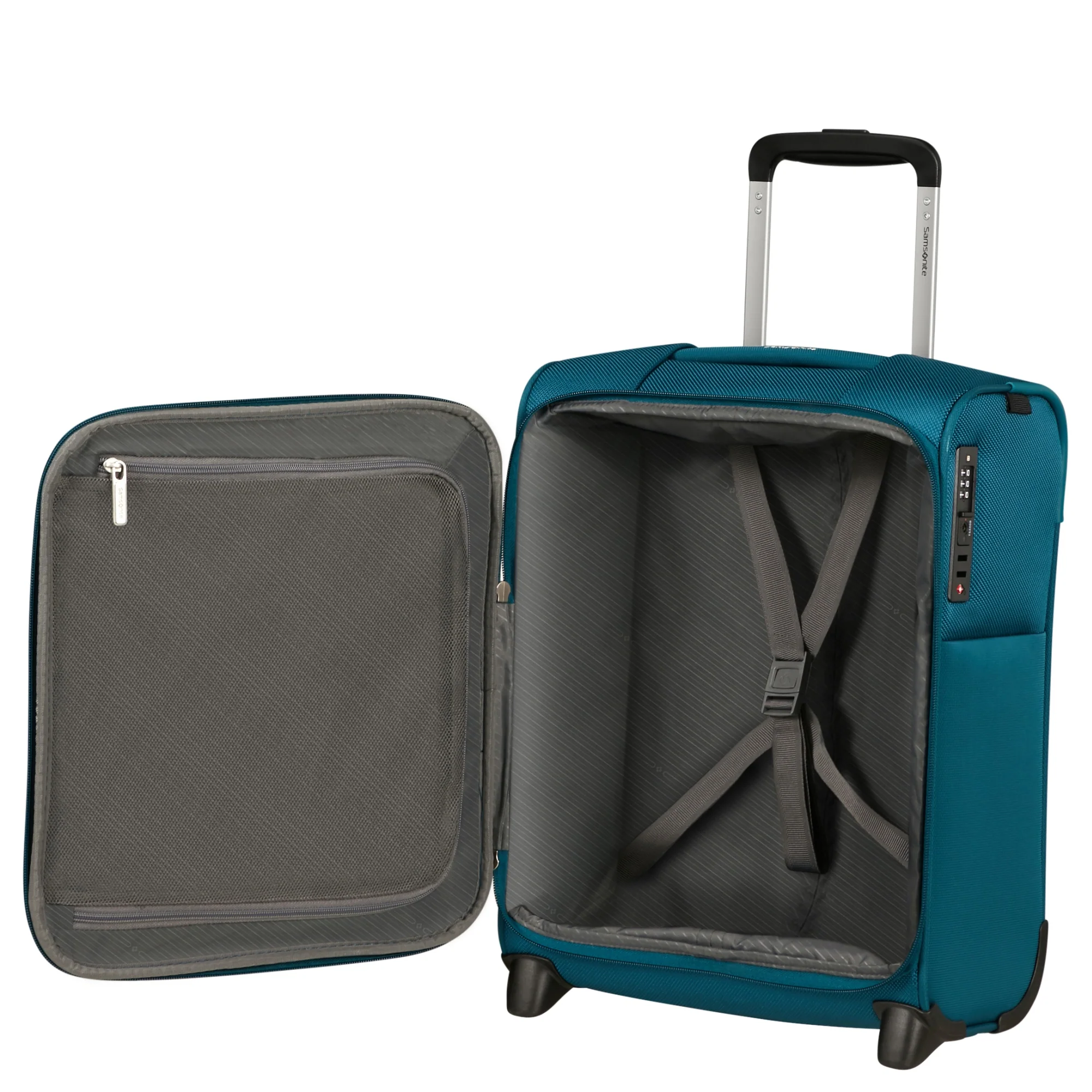 Samsonite Base Breeze Upright Underseater - 2-Rollen-Kabinentrolley 45 cm (petrol blue) - Image 6