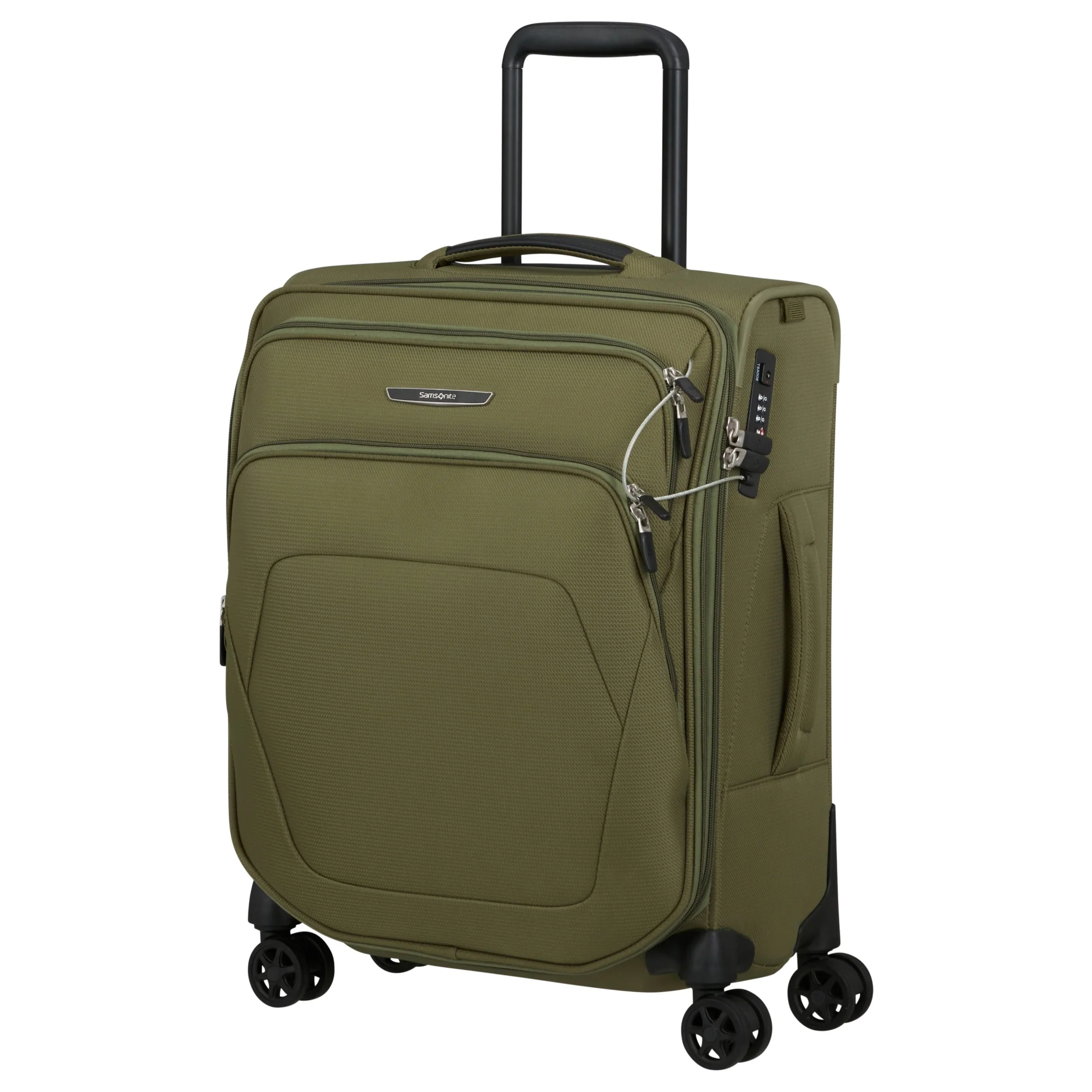 Samsonite Spark SNG Eco - 4-Rollen-Kabinentrolley 55/20 cm erw. (olive) - Image 2