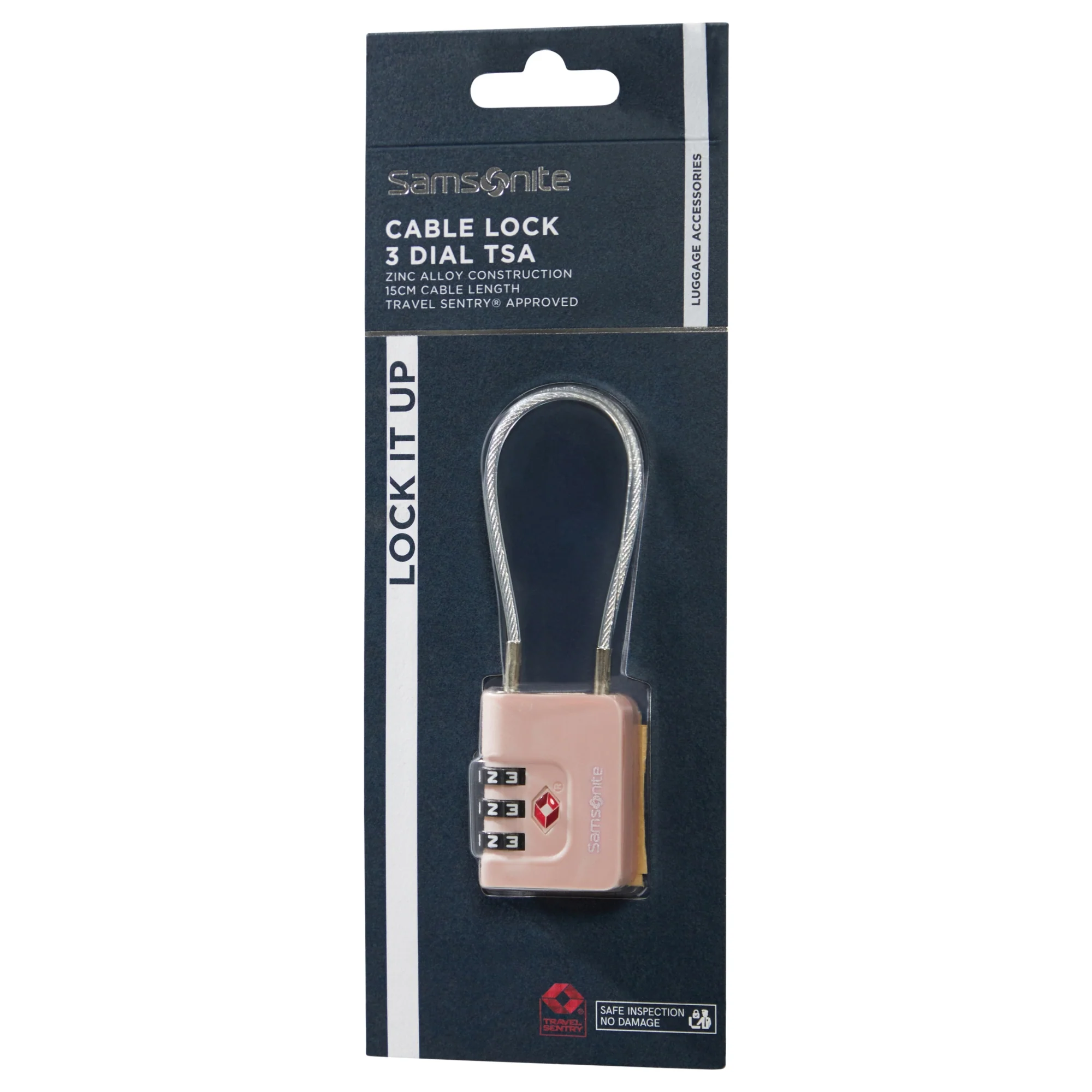 Samsonite TA Revolution Cablelock 3 Dial - Schloss (rose) - Image 3