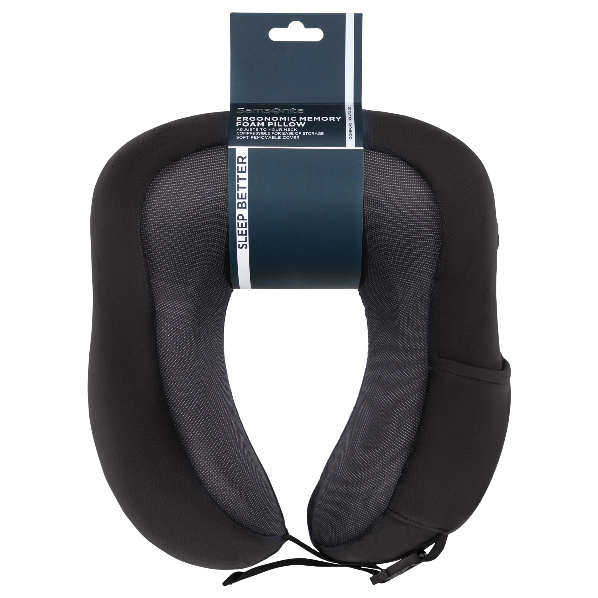 Samsonite Ta Revolution Ergonom. Mem. Foam Pillow - Nackenkissen (black) - Image 4