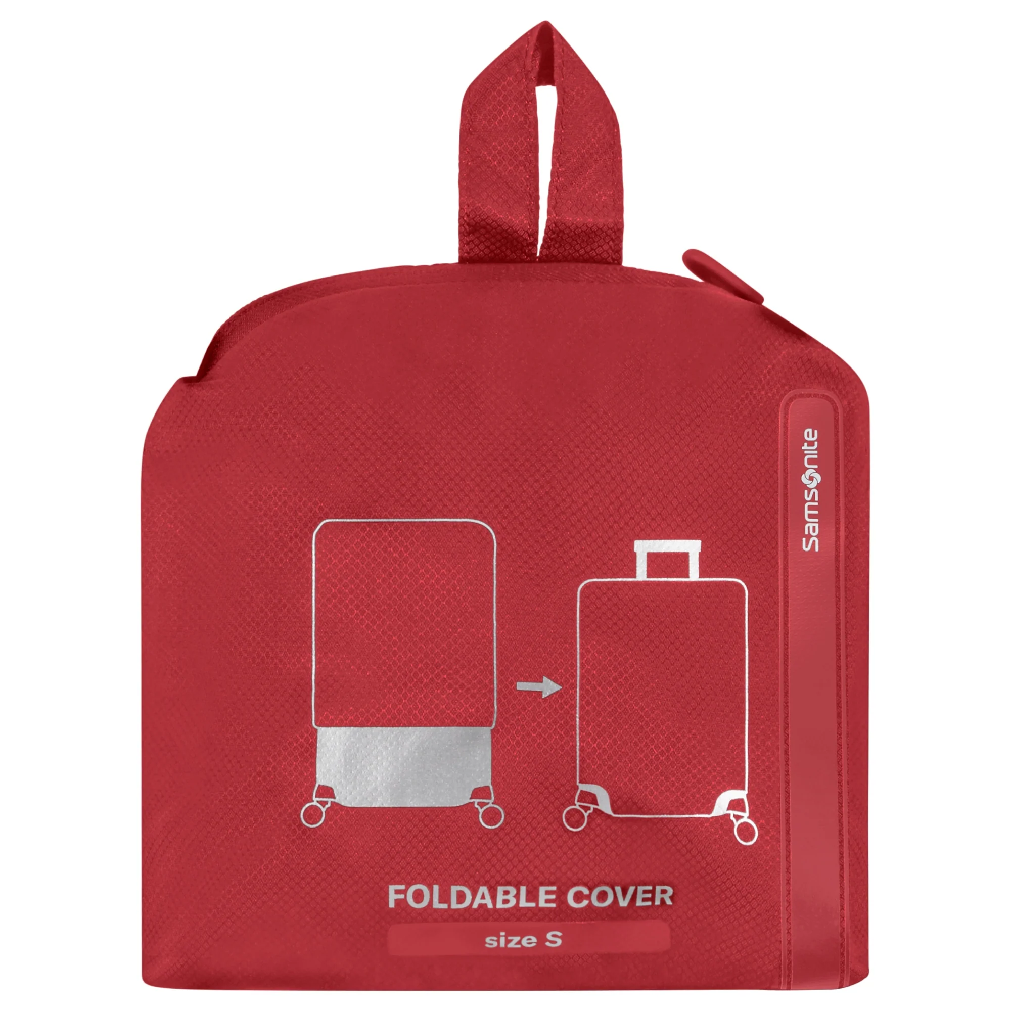 Samsonite Ta Revolution Foldable Kofferschutzhülle S - Regenhülle (red) - Image 4