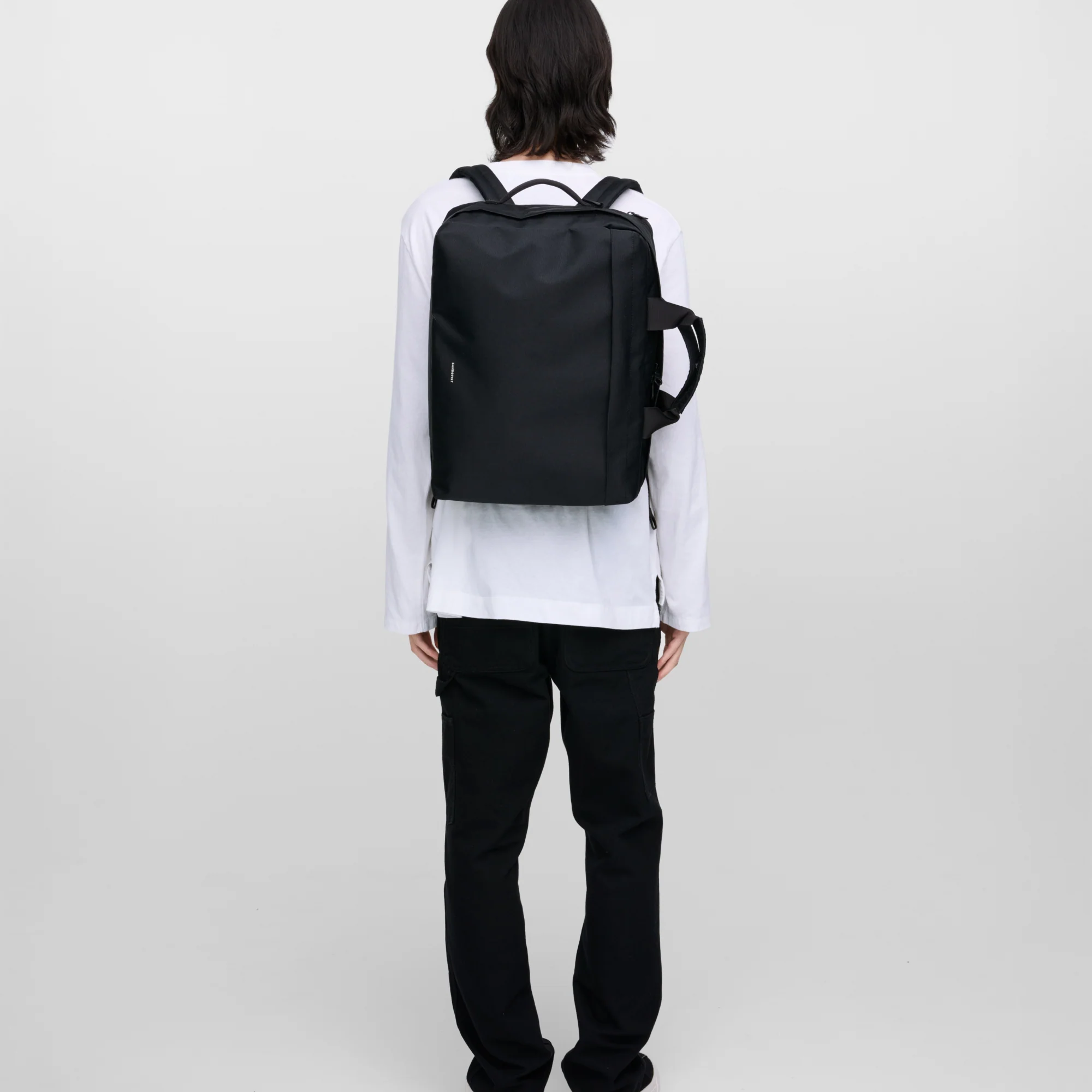 Sandqvist GO 3-Way - Bordtasche/Rucksack 16" 44 cm (black) - Image 5