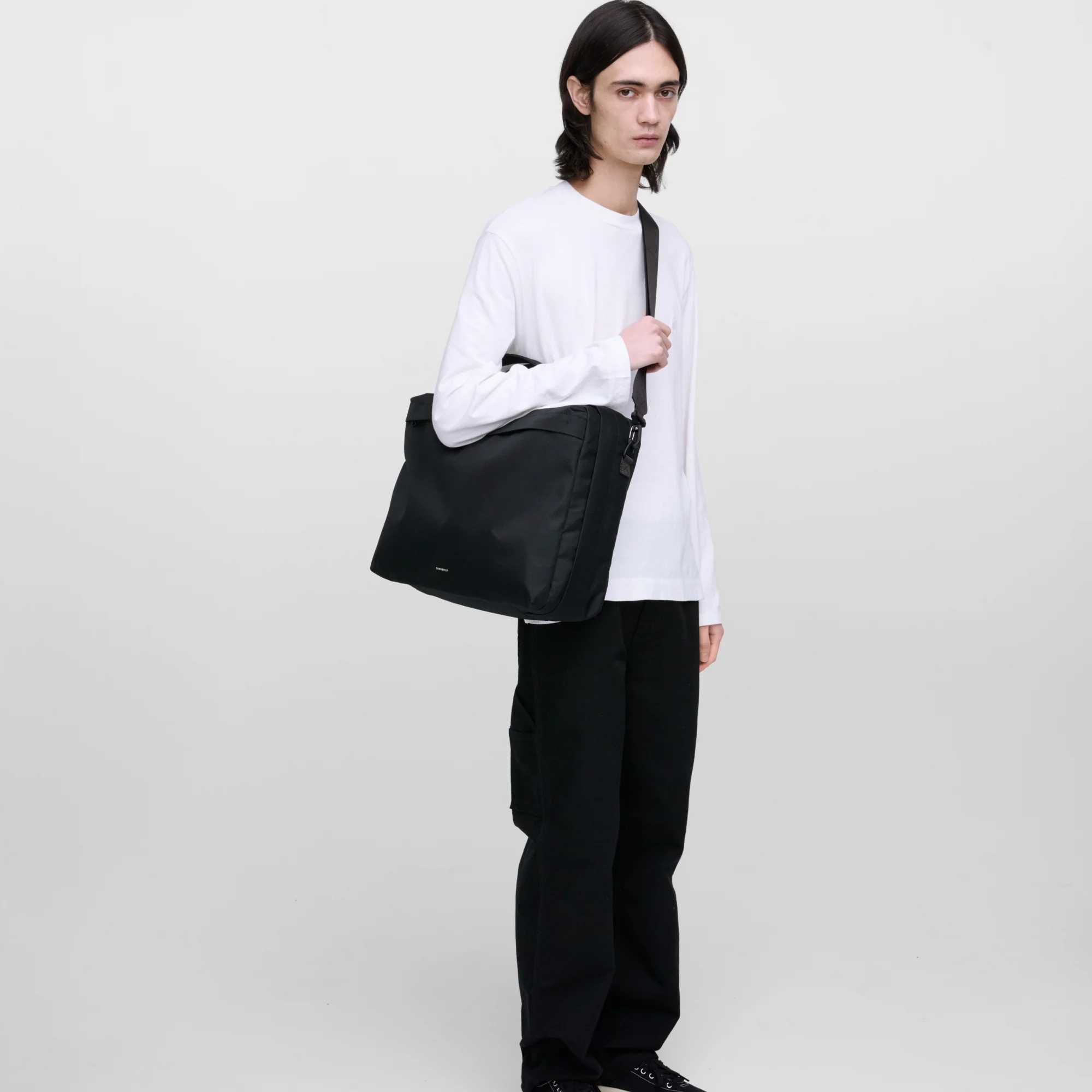 Sandqvist GO 3-Way - Bordtasche/Rucksack 16" 44 cm (black) - Image 6