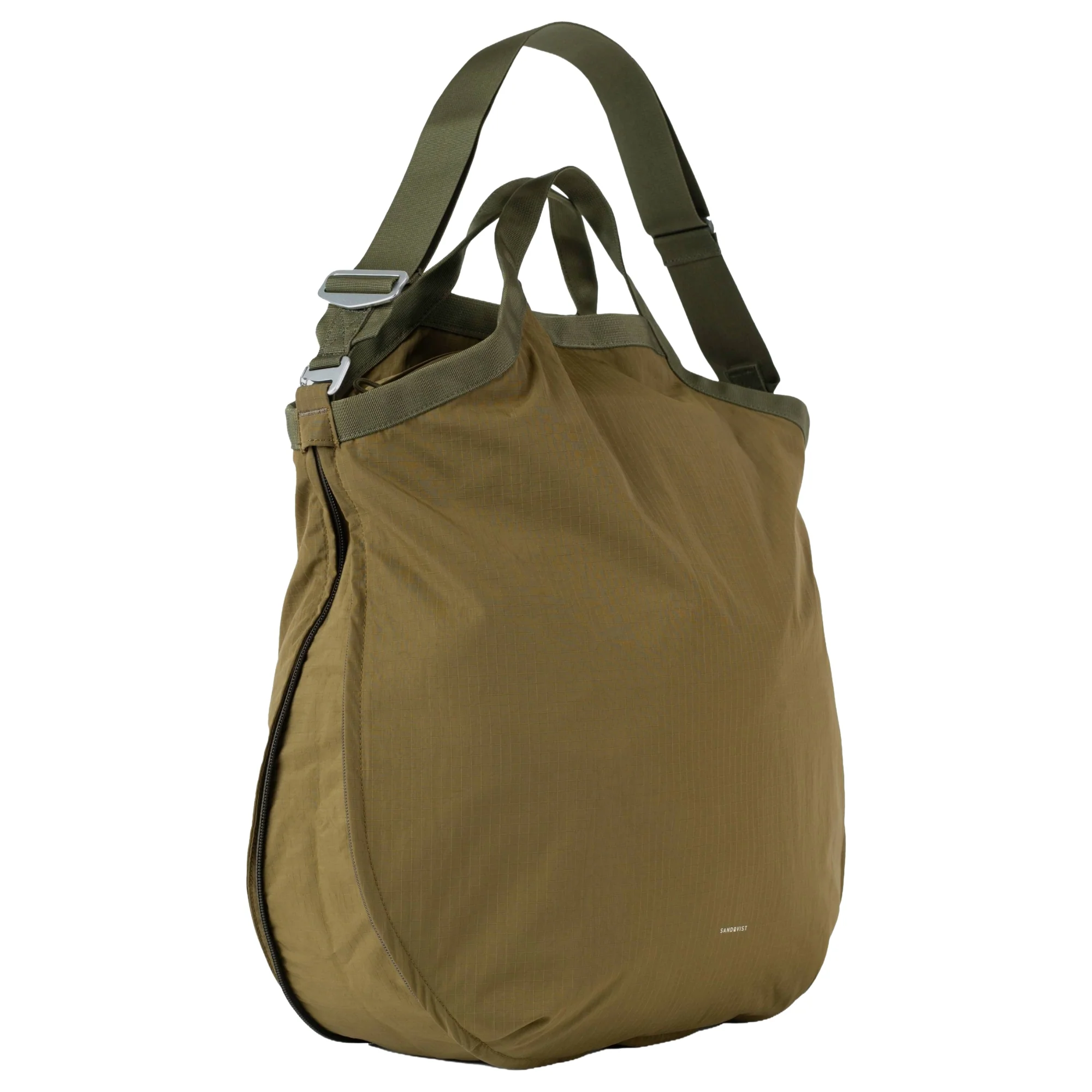 Sandqvist Grid Expandable Tote - Henkeltasche erw. (olive) - Image 2