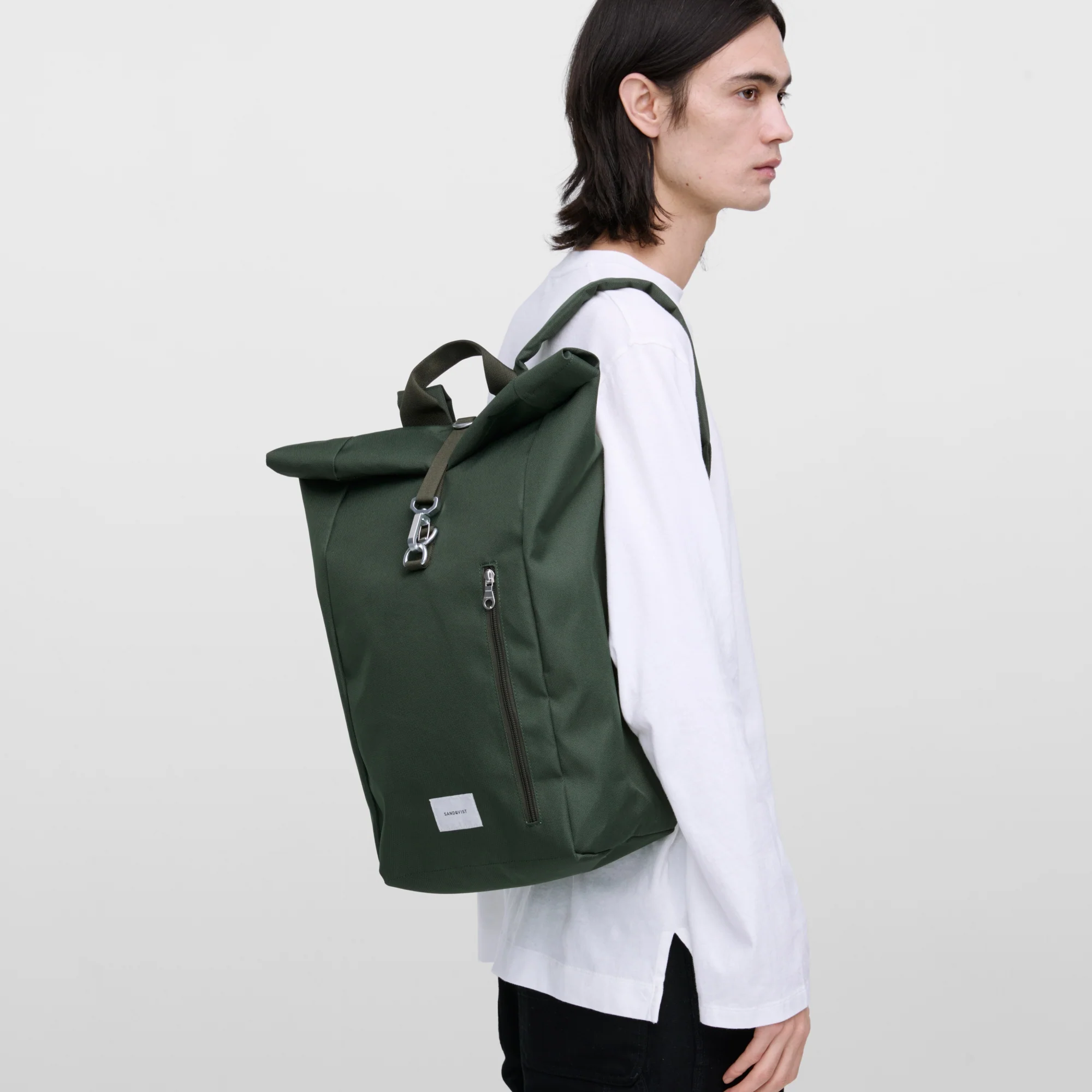 Sandqvist Ground - Rucksack L 16" 56 cm (dawn green with dawn green webbing) - Image 4
