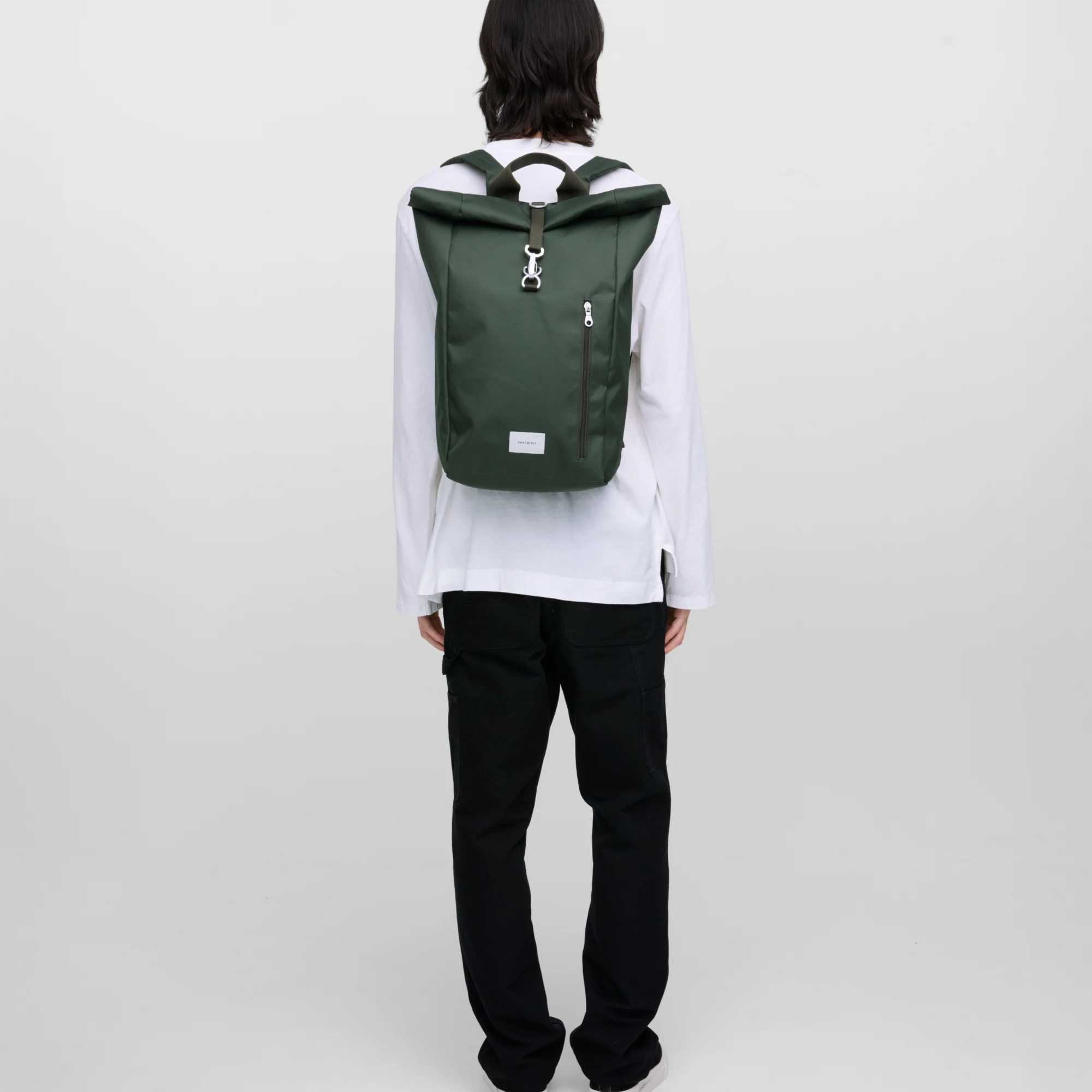 Sandqvist Ground - Rucksack L 16" 56 cm (dawn green with dawn green webbing) - Image 5