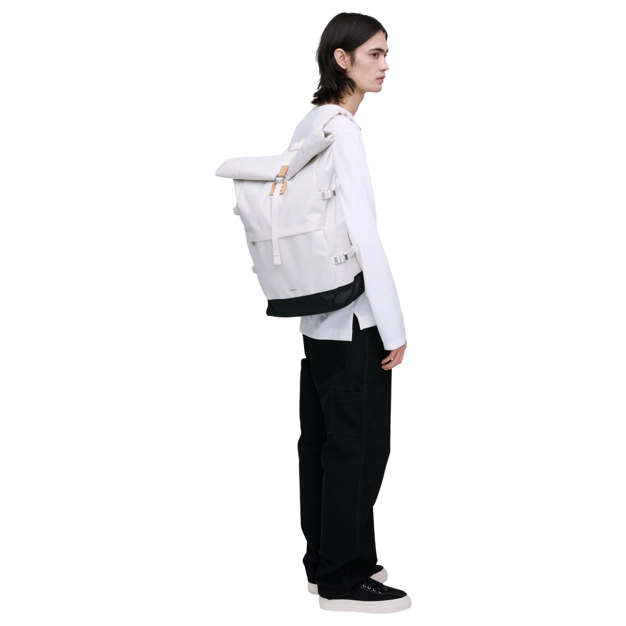 Sandqvist Icon Rolltop - Rucksack L 16" 65 cm erw. (birch) - Image 9
