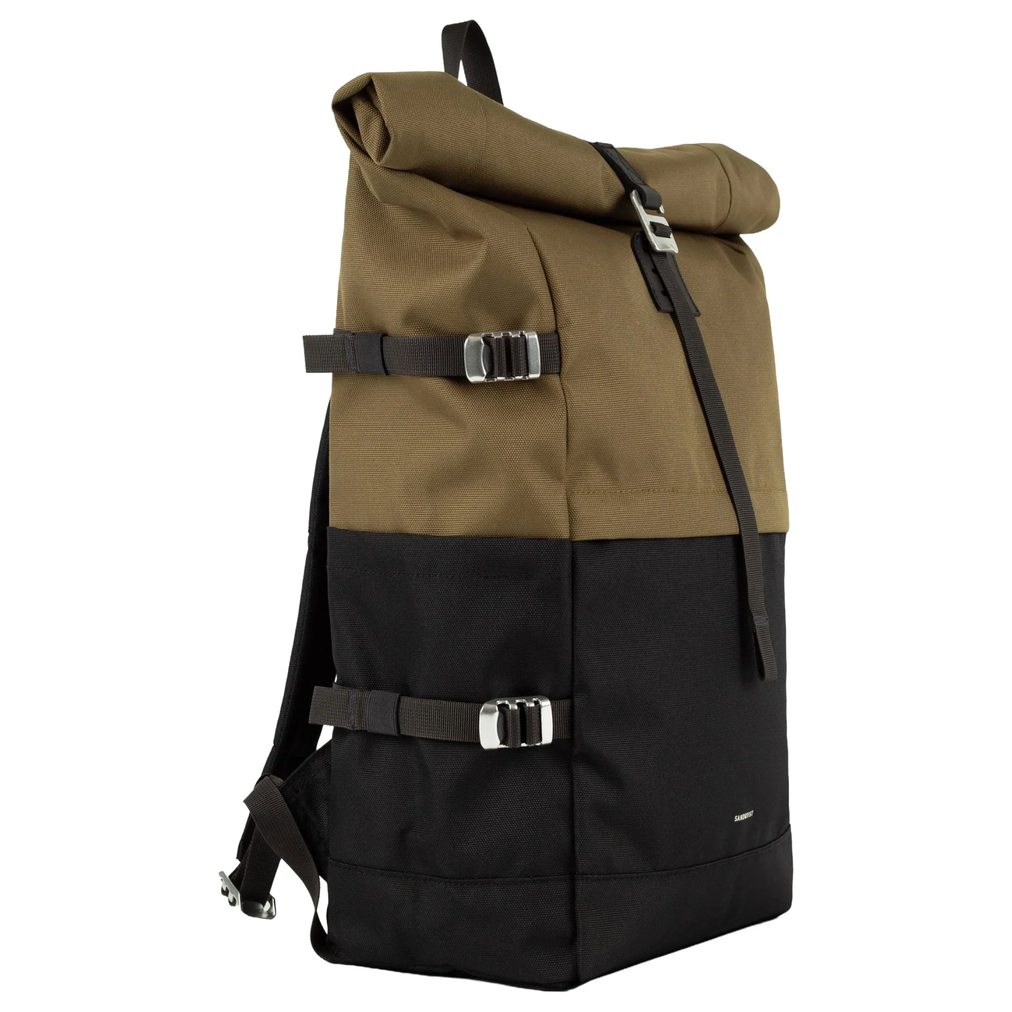 Sandqvist Icon Rolltop - Rucksack L 16" 65 cm erw. (multi olive) - Image 2