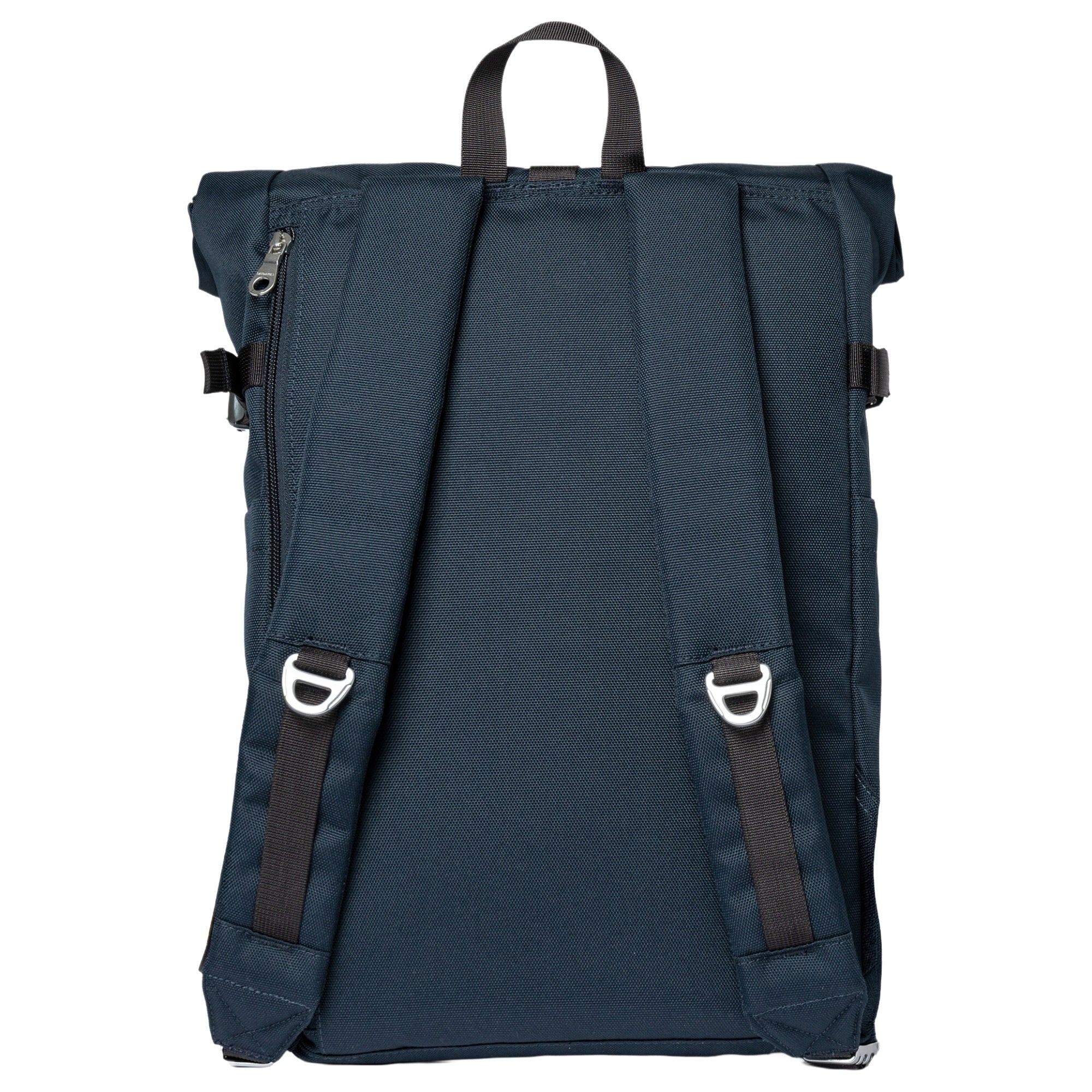 Sandqvist Icon Rolltop - Rucksack M 14" 60 cm (navy with black leather) - Image 2