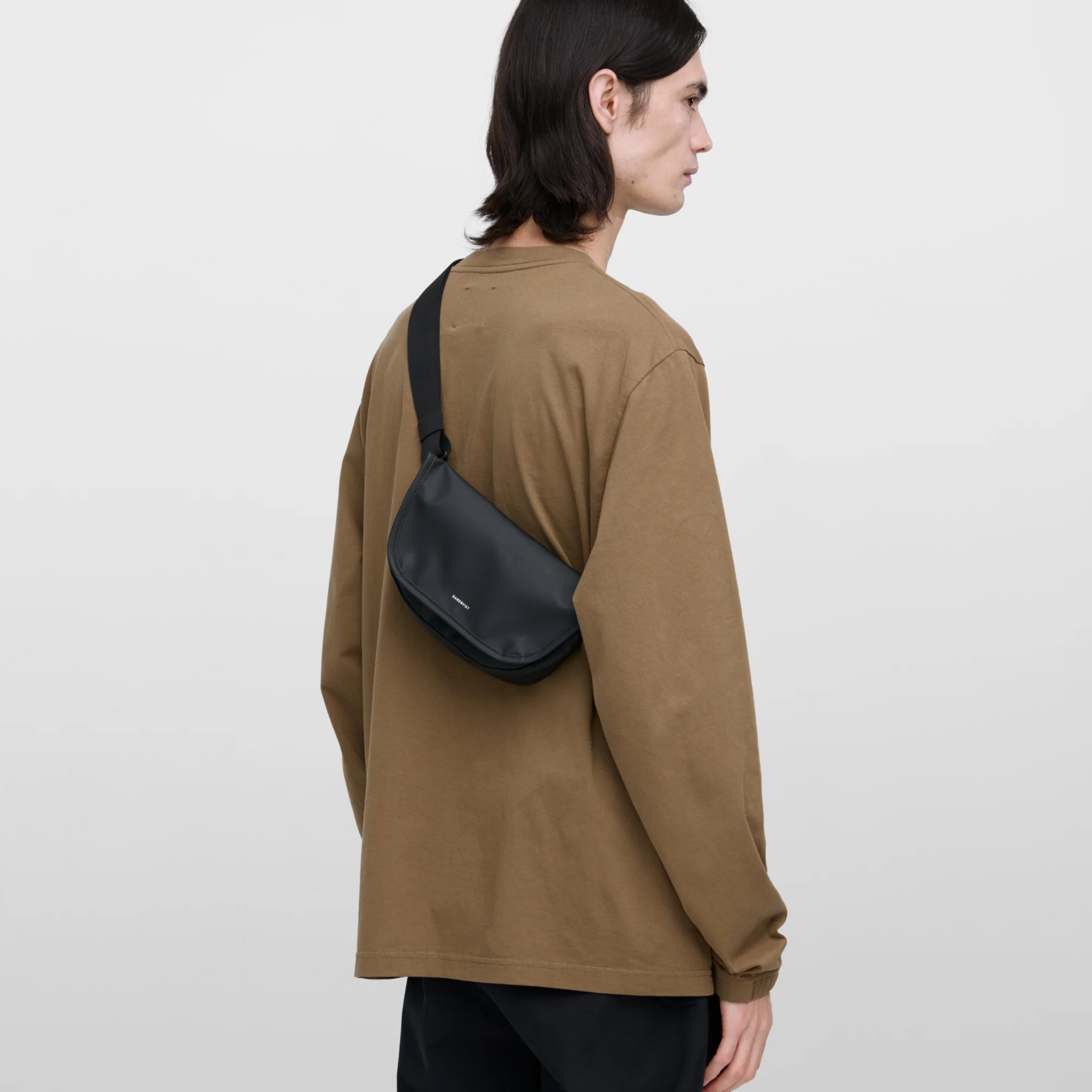 Sandqvist Stream Messenger Mini - Umhängetasche 20 cm (black) - Image 5