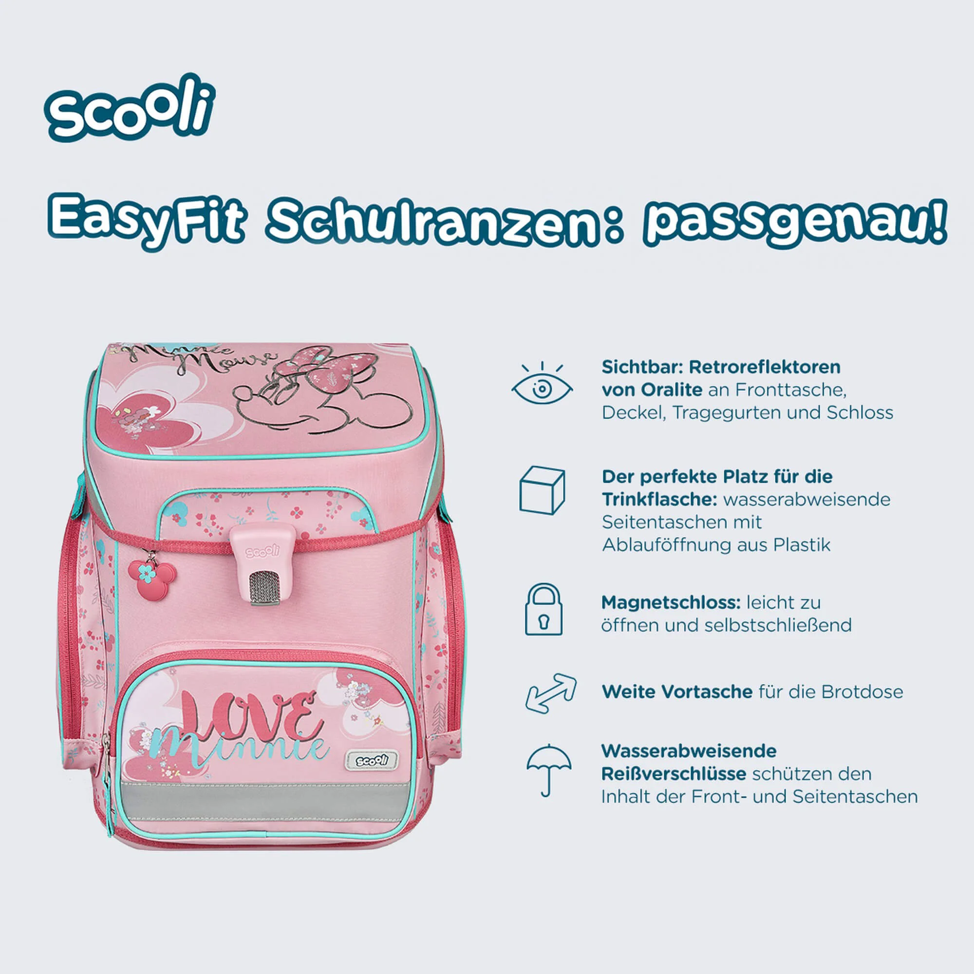 Scooli EasyFit - Schulranzen Set 5tlg. (Minnie Mouse) - Image 10