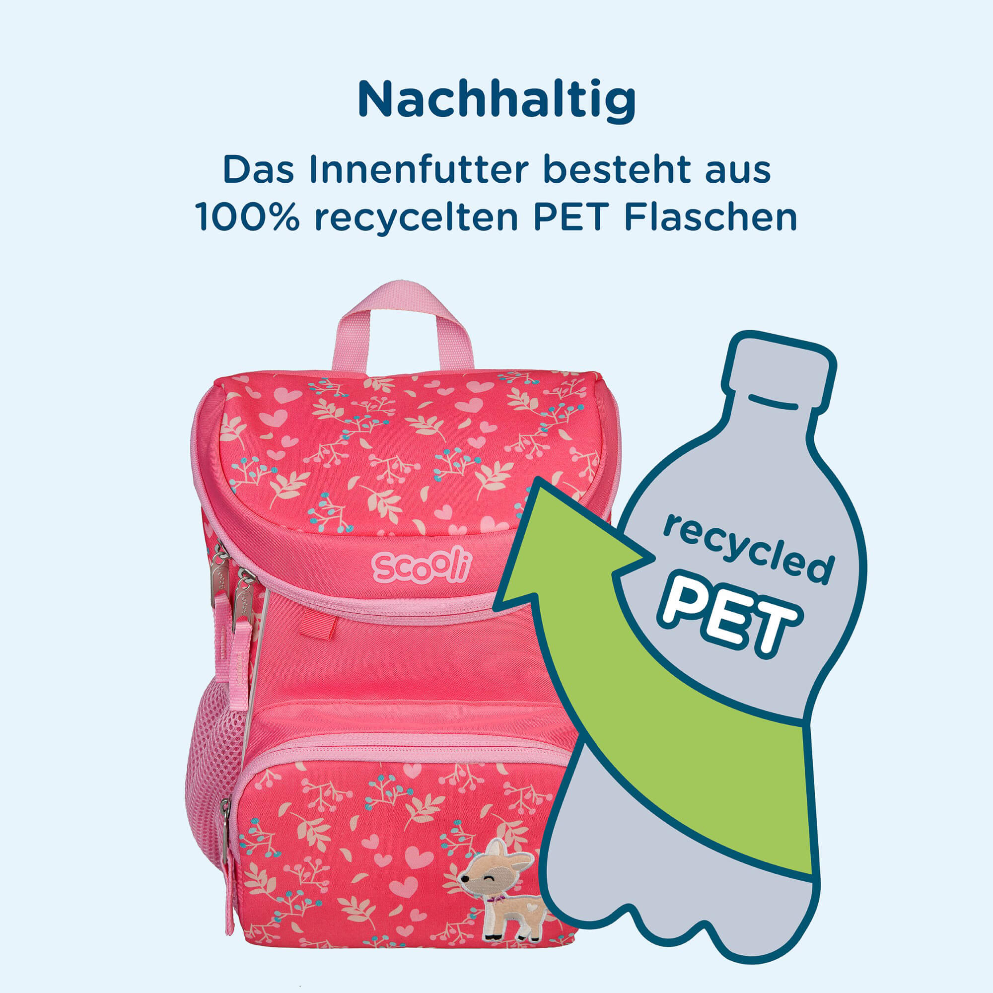 Scooli Mini-Me KiGa - Kindergartenrucksack 29 cm (Daisy Deer) - Image 7