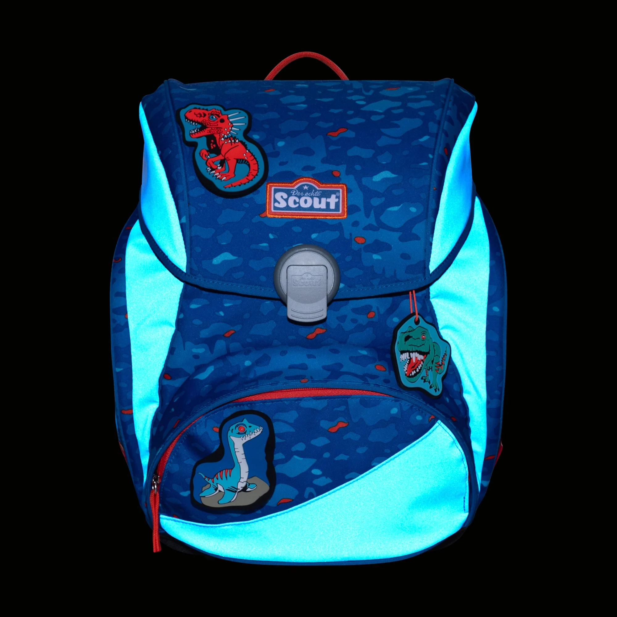 Scout Alpha Exklusiv Superflash - Schulranzen Set 4tlg. (Blue Dino) - Image 7