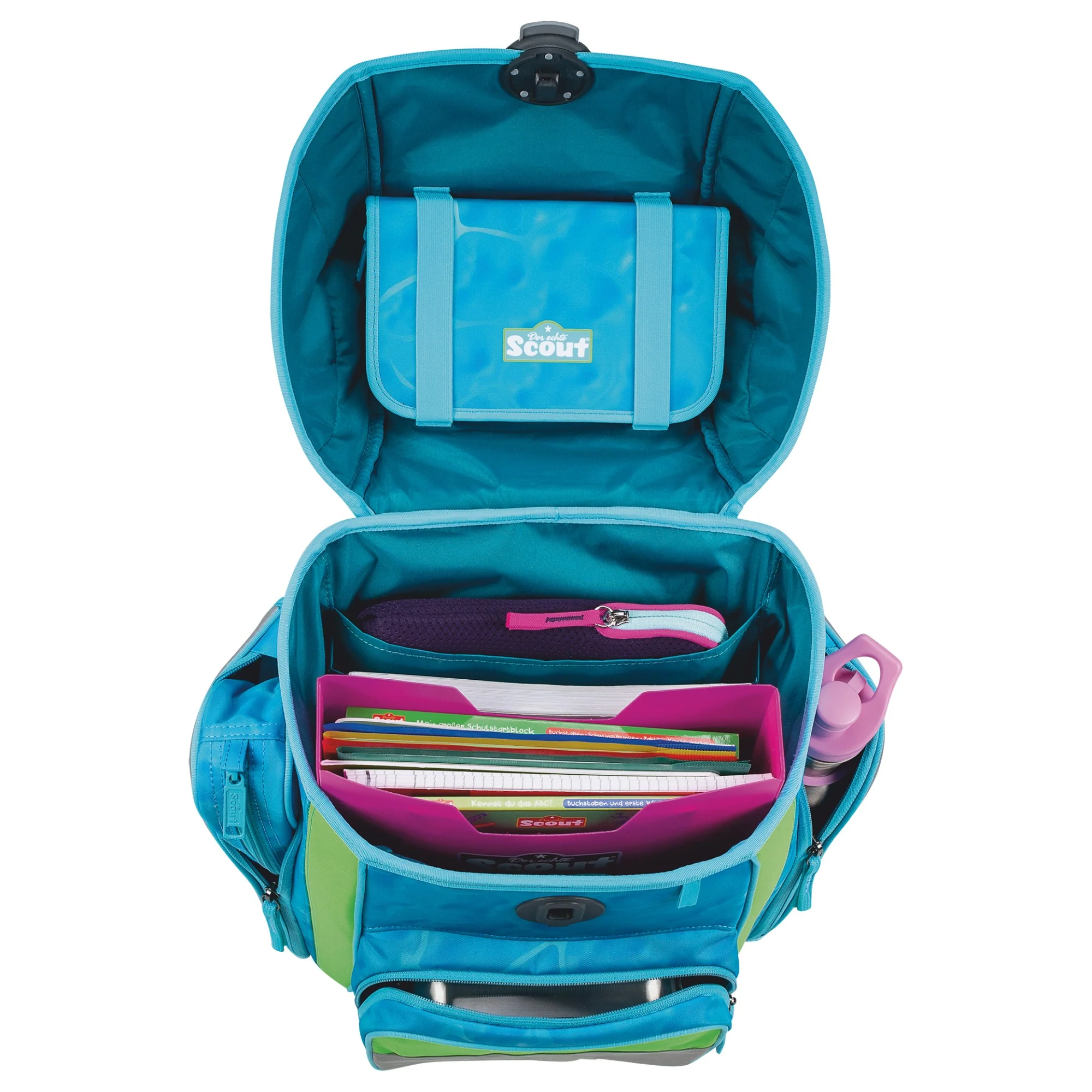 Scout Genius DIN - Schulranzen Set 4 tlg. mit Turnbeutel (Water Lily) - Image 5