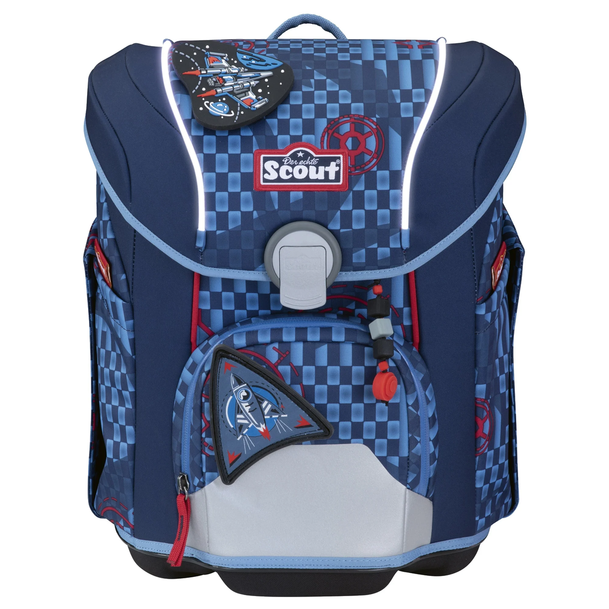 Scout Micro Exklusiv Safety Light - Schulranzen Set 4 tlg. (Spacer Explorer) - Image 2