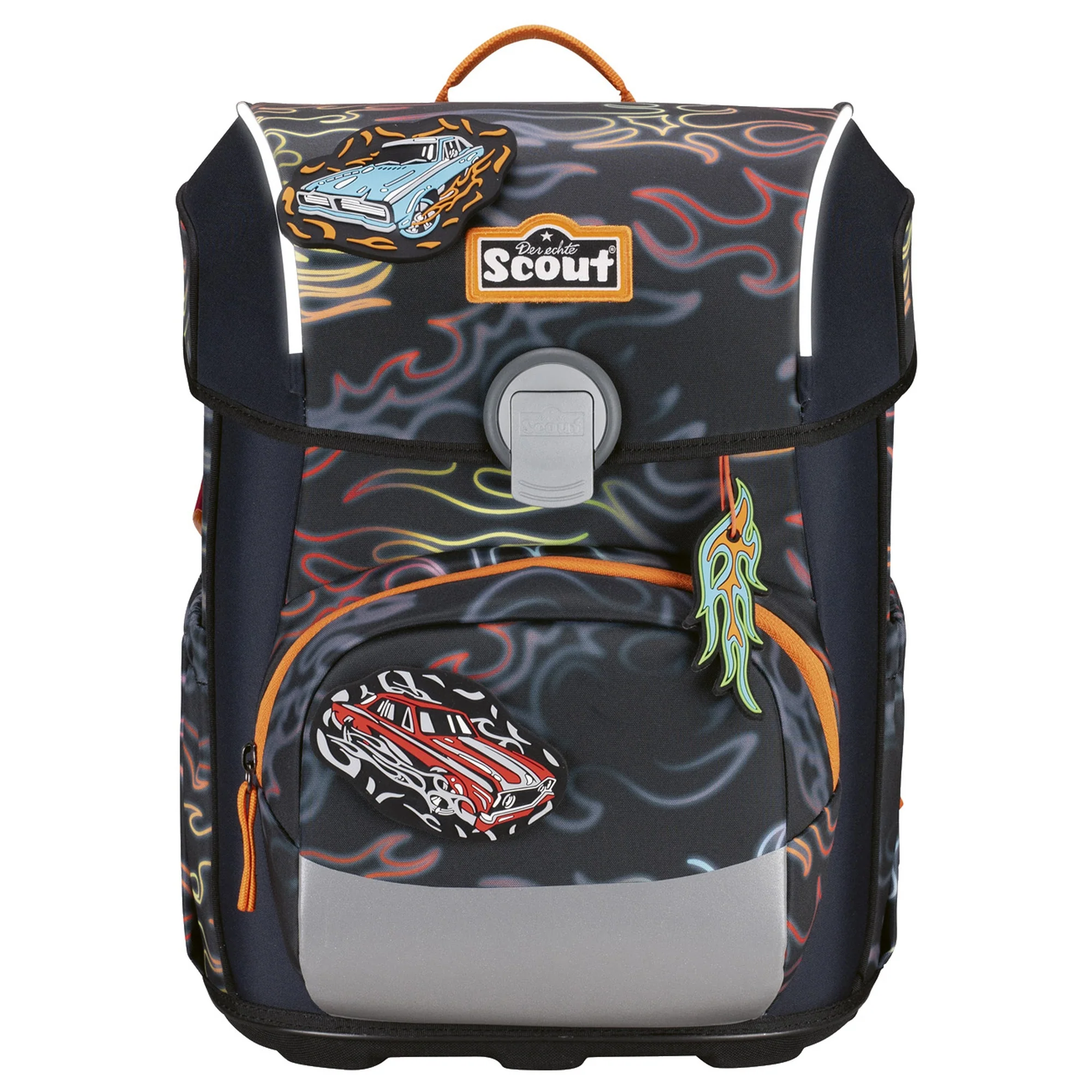 Scout Neo Exklusiv Safety Light - Schulranzen Set 5tlg. (Flames) - Image 2