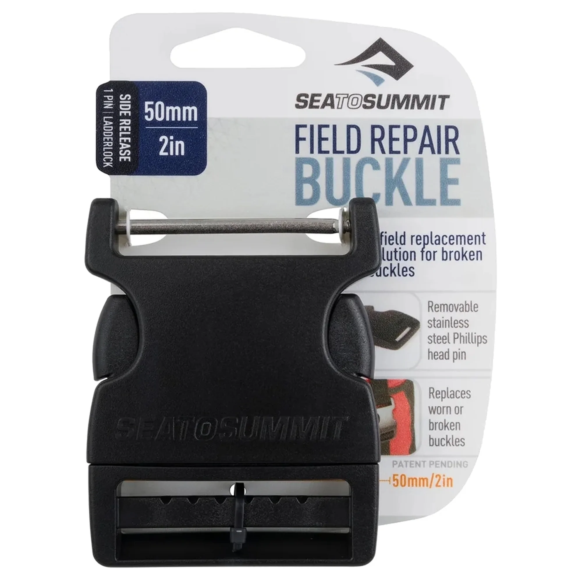 Sea to Summit Field Repair Buckle - Gurtschnalle 1 Pin 50 mm (black)