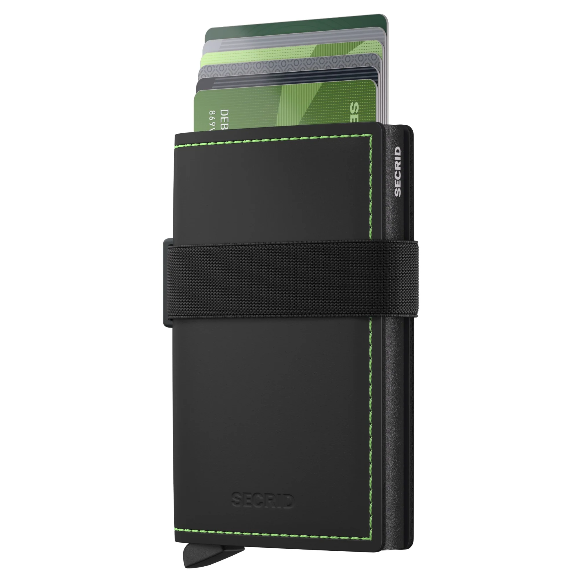 Secrid Bandwallet Matte - Kreditkartenetui 6cc 10.3 cm RFID (black-green) - Image 2