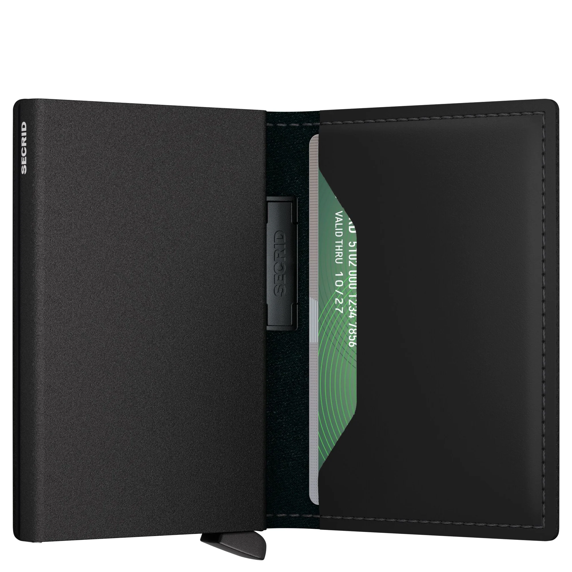 Secrid Bandwallet Matte - Kreditkartenetui 6cc 10.3 cm RFID (black-green) - Image 4