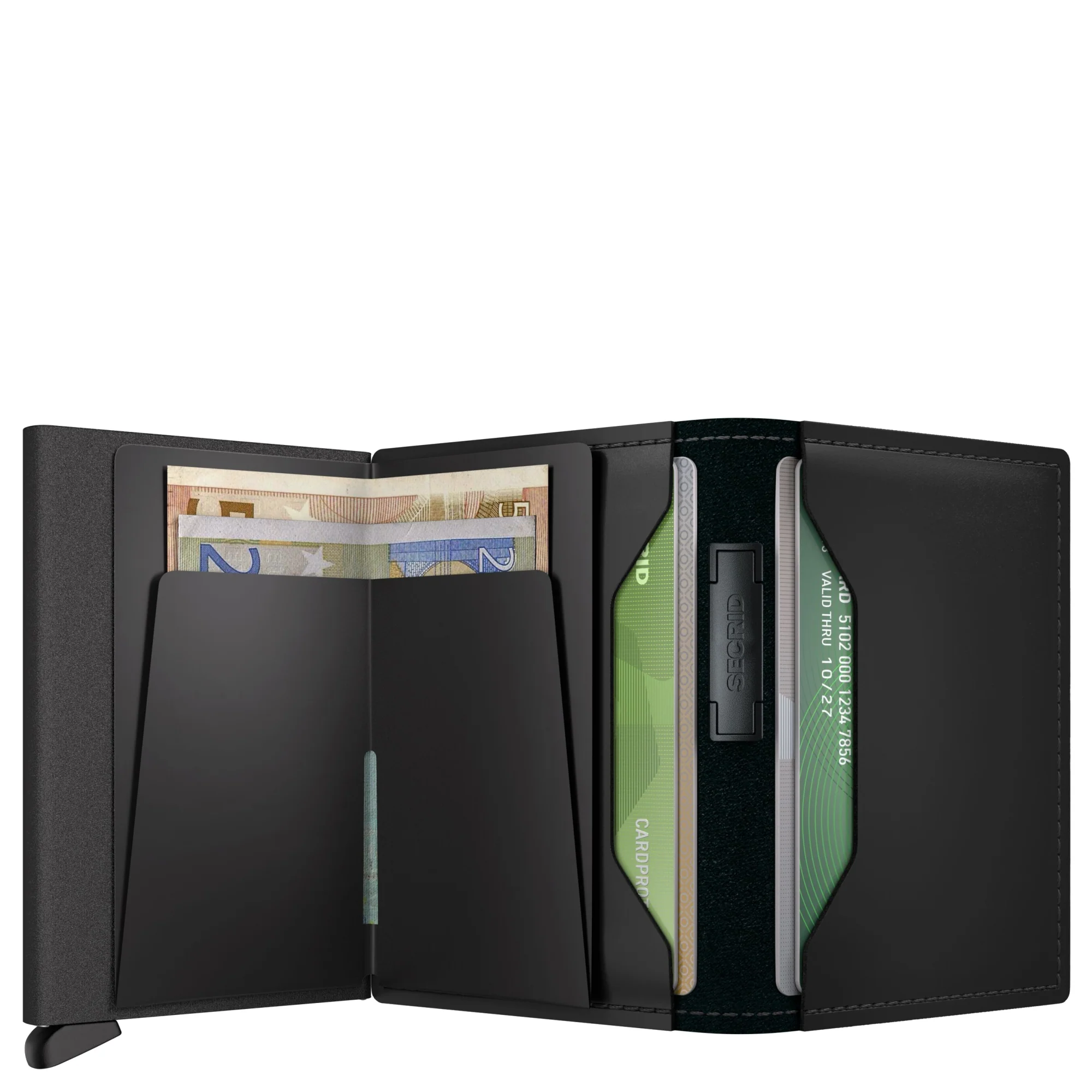 Secrid Bandwallet Matte - Kreditkartenetui 6cc 10.3 cm RFID (black-green) - Image 5