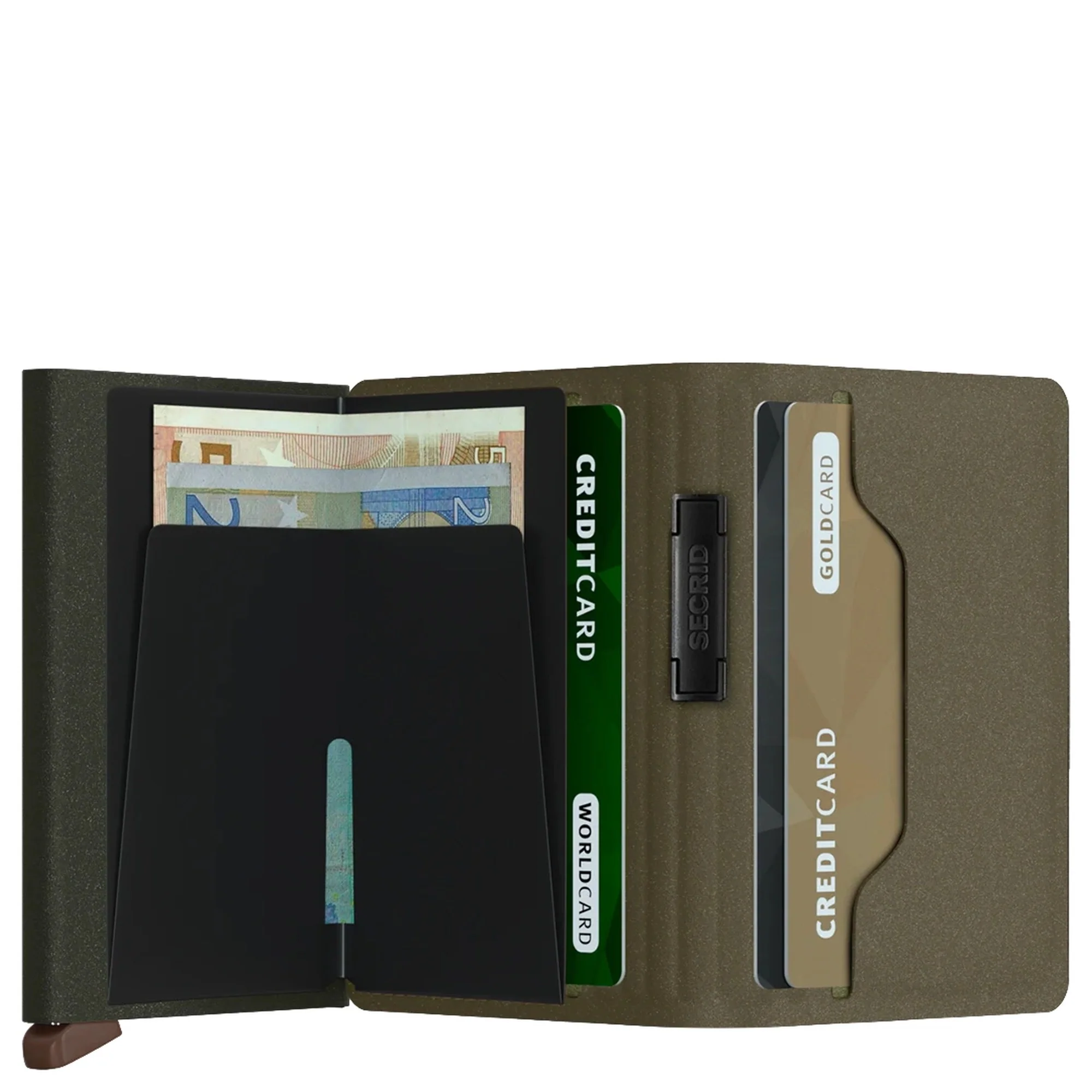 Secrid Liba Bandwallet - Geldbörse 6cc 10.2 cm RFID (green-orange) - Image 2