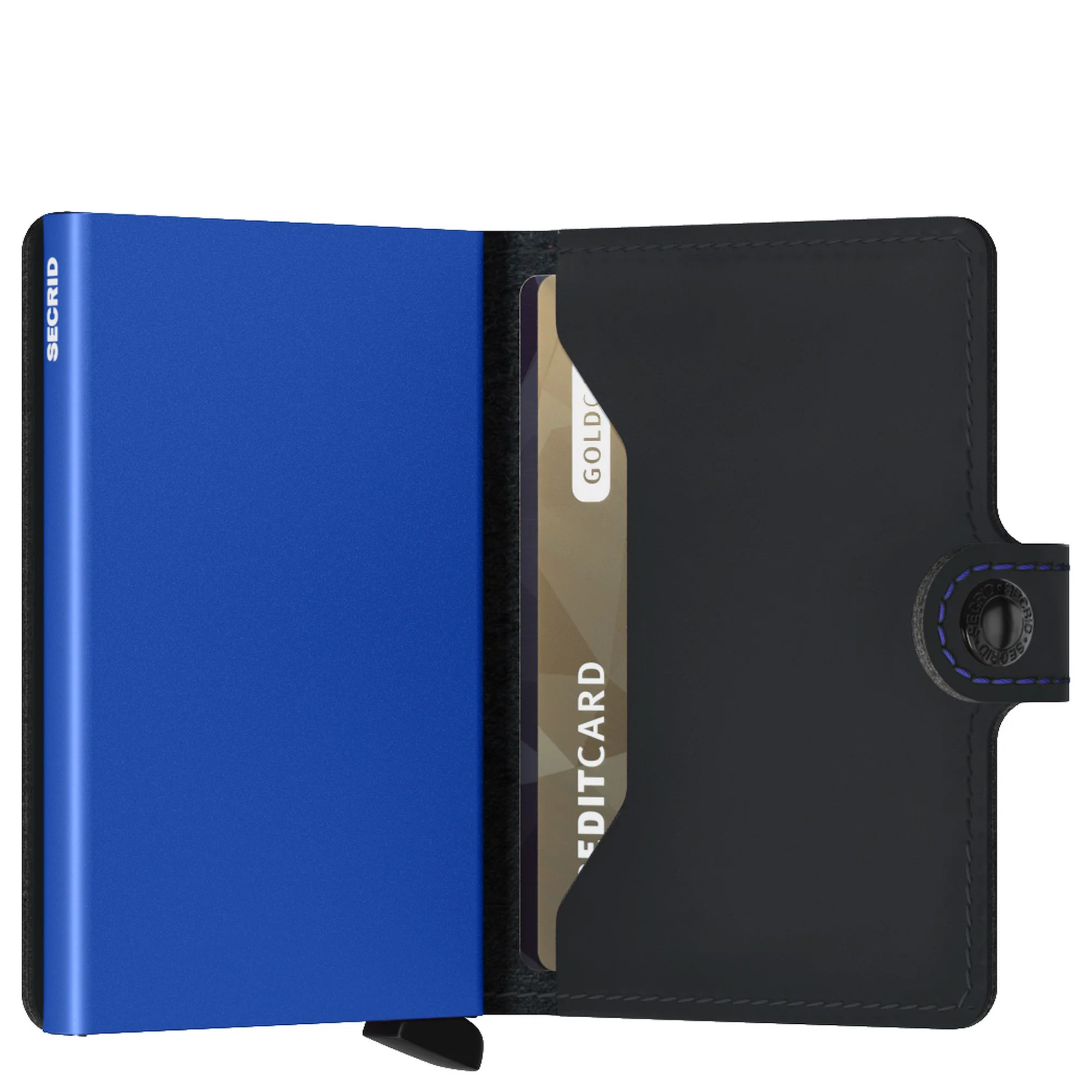 Secrid Matte Miniwallet - Geldbörse RFID 6.5 cm (black-blue) - Image 4