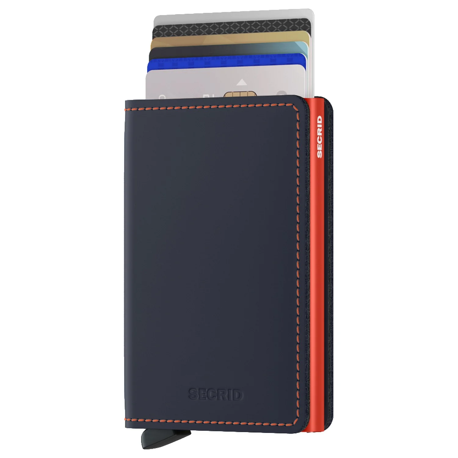 Secrid Matte Slimwallet - Geldbörse RFID 6.8 cm (night blue-orange) - Image 2