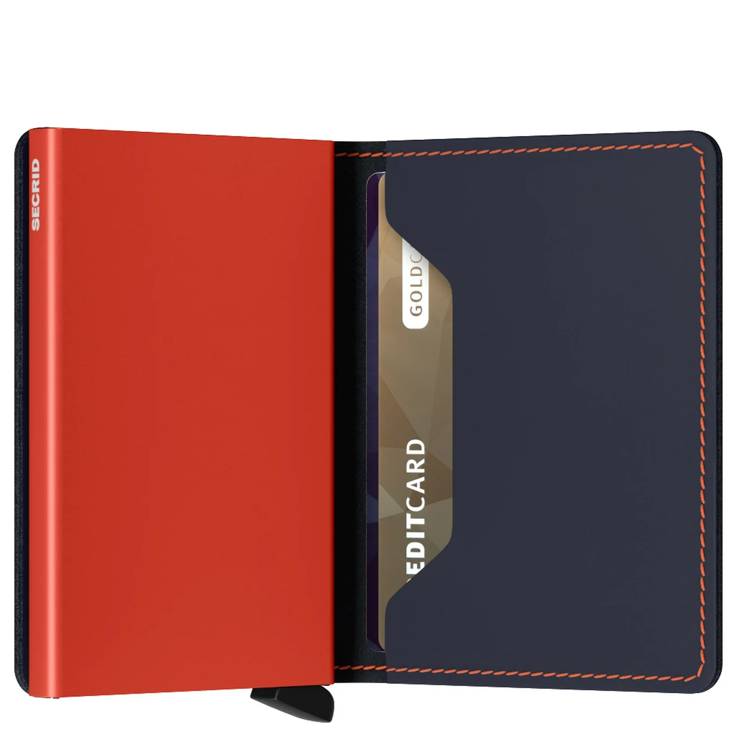 Secrid Matte Slimwallet - Geldbörse RFID 6.8 cm (night blue-orange) - Image 5