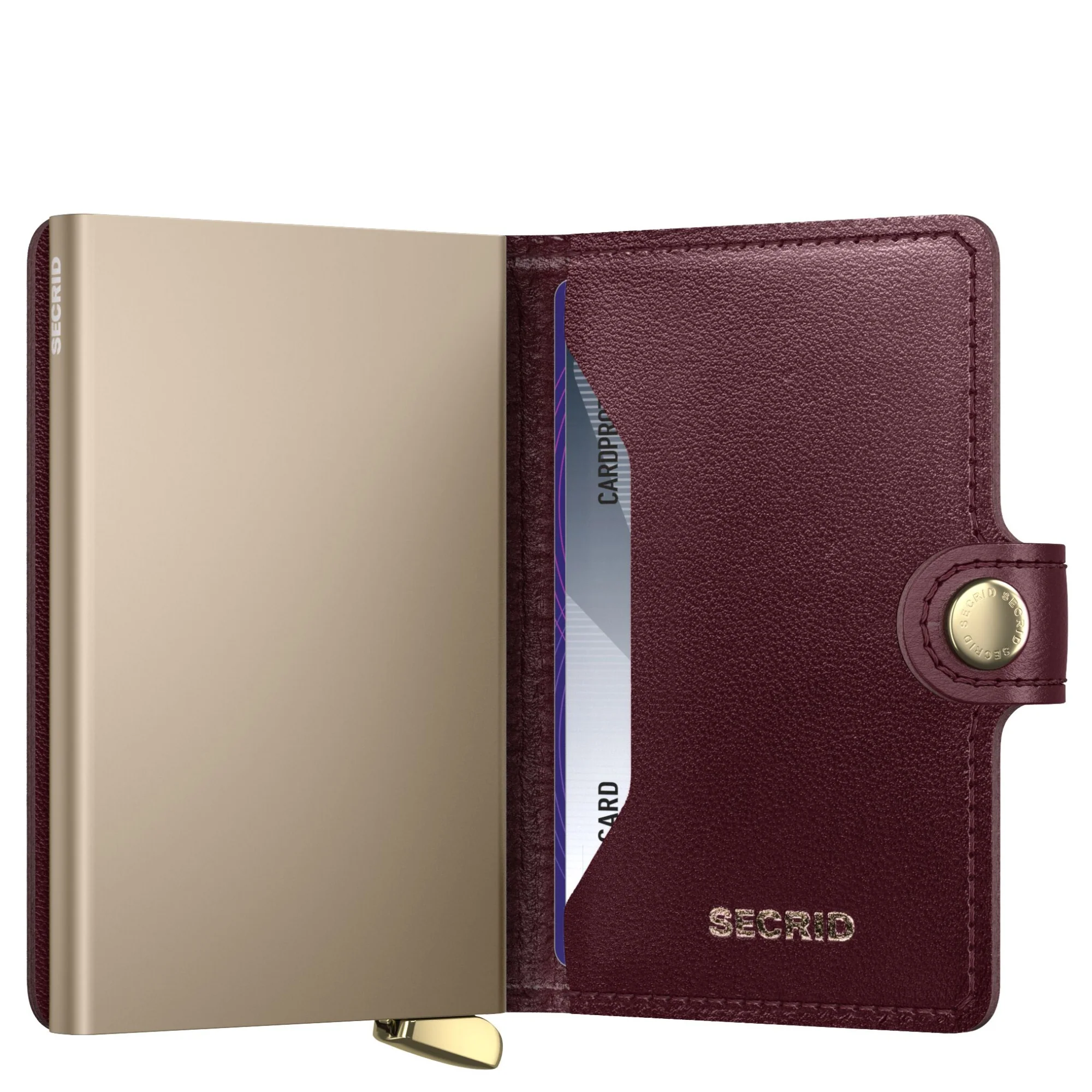 Secrid Miniwallet Emboss Diamond - Kreditkartenetui 6cc 10.2 cm RFID (bordeaux+) - Image 5