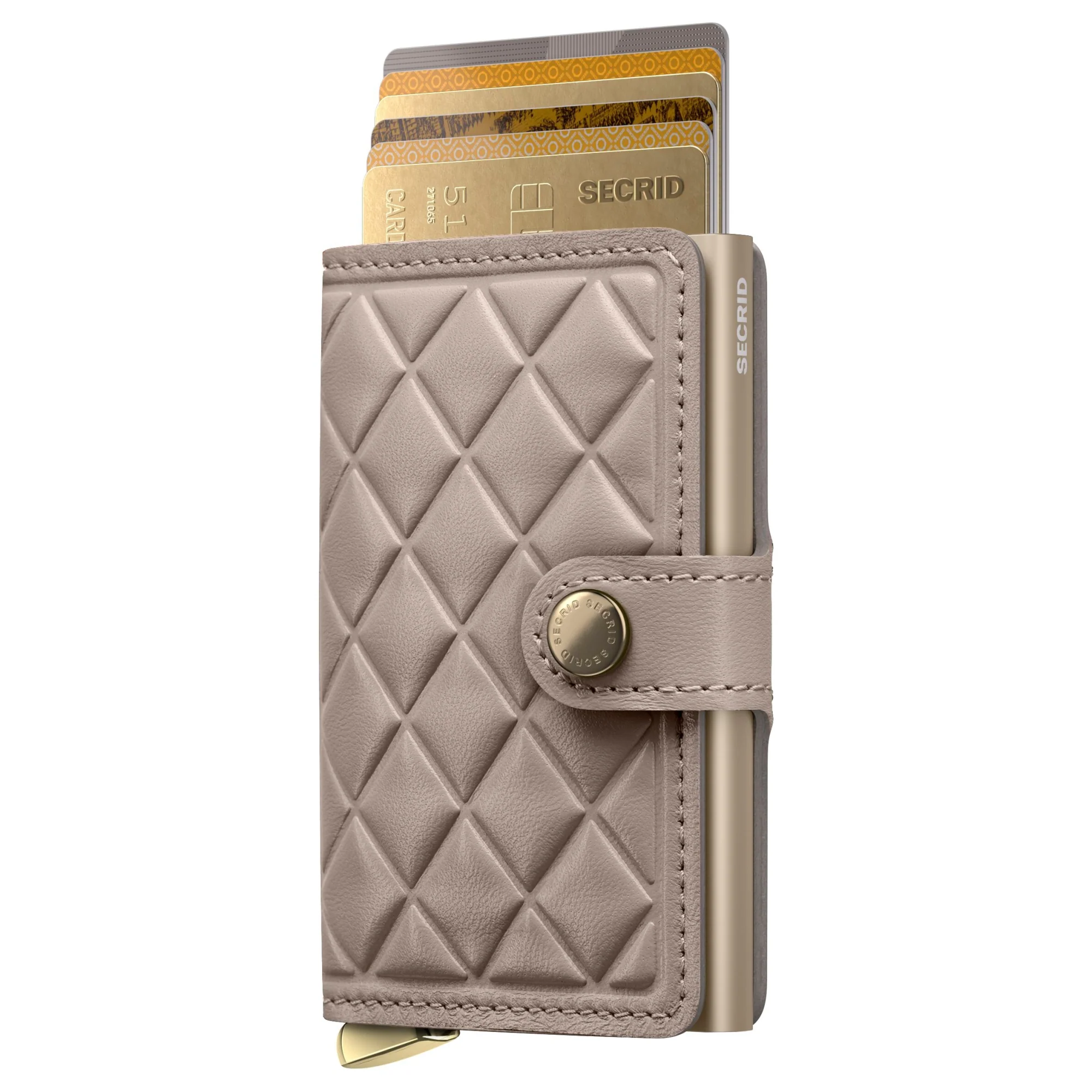 Secrid Miniwallet Emboss Diamond - Kreditkartenetui 6cc 10.2 cm RFID (chalk+) - Image 2