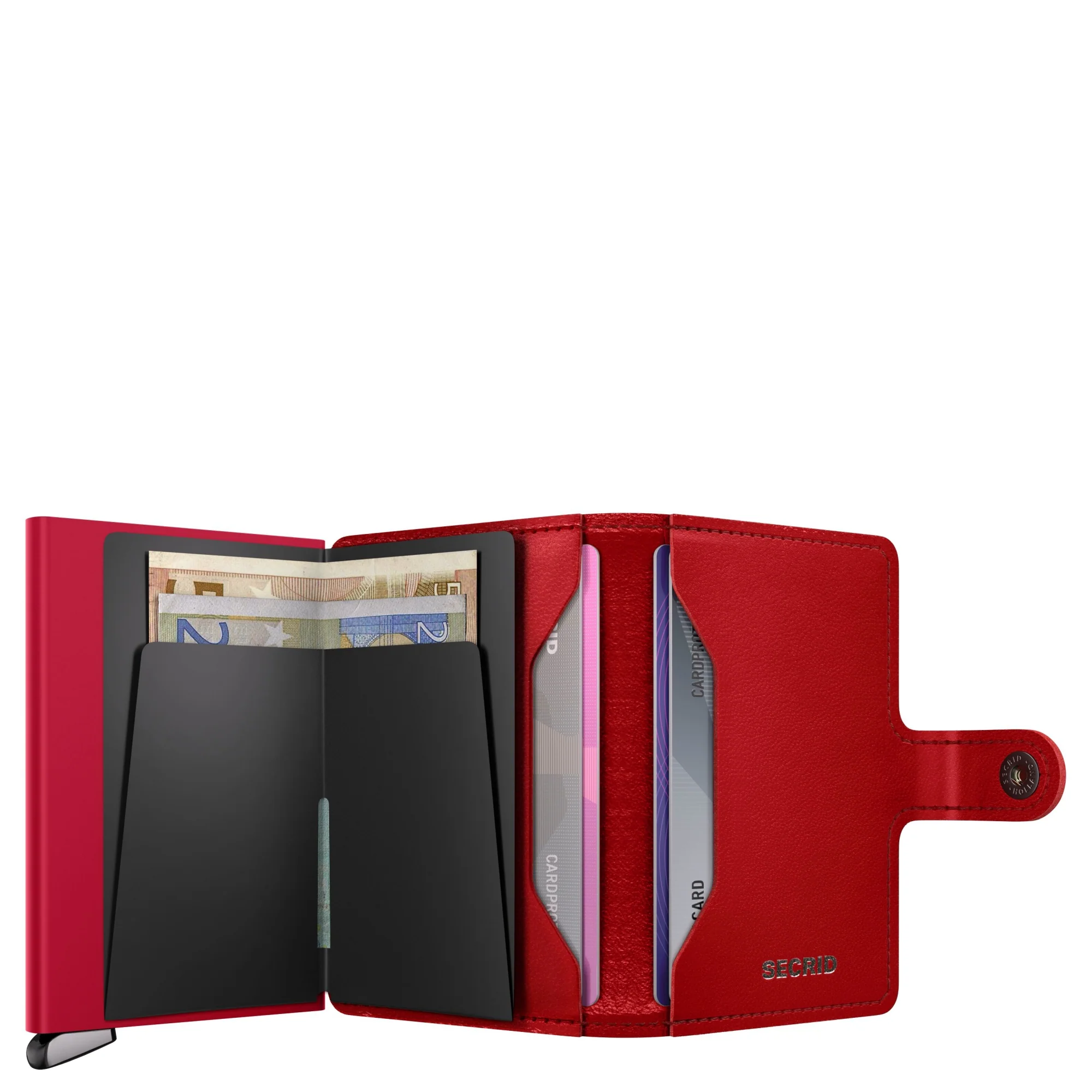 Secrid Miniwallet Emboss Diamond - Kreditkartenetui 6cc 10.2 cm RFID (red+) - Image 6