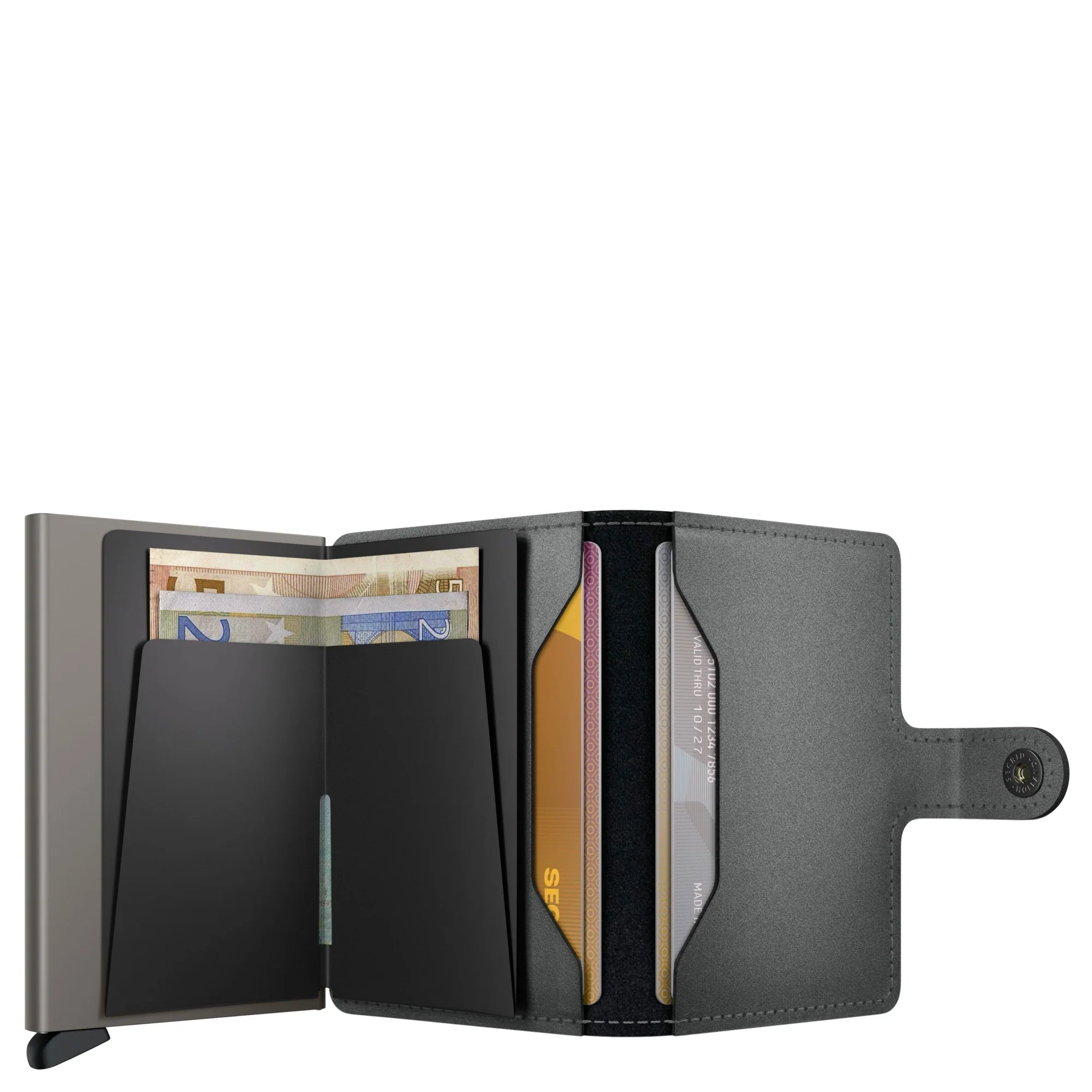 Secrid Miniwallet Matte Satin - Geldbörse 6cc 10.2 cm (steel) - Image 5