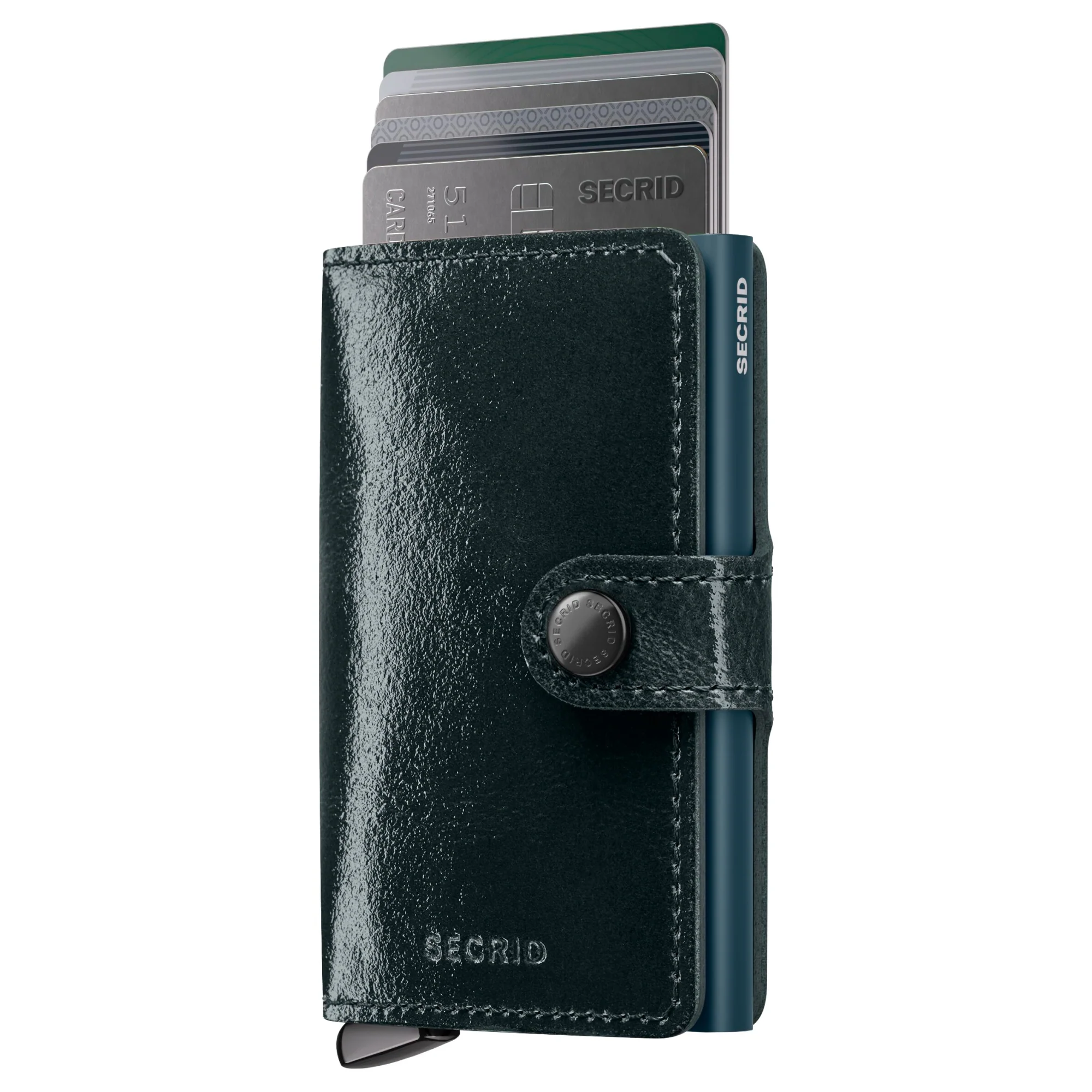 Secrid Miniwallet Naplak - Kreditkartenetui 6cc 10.2 cm RFID (bottle green+) - Image 2