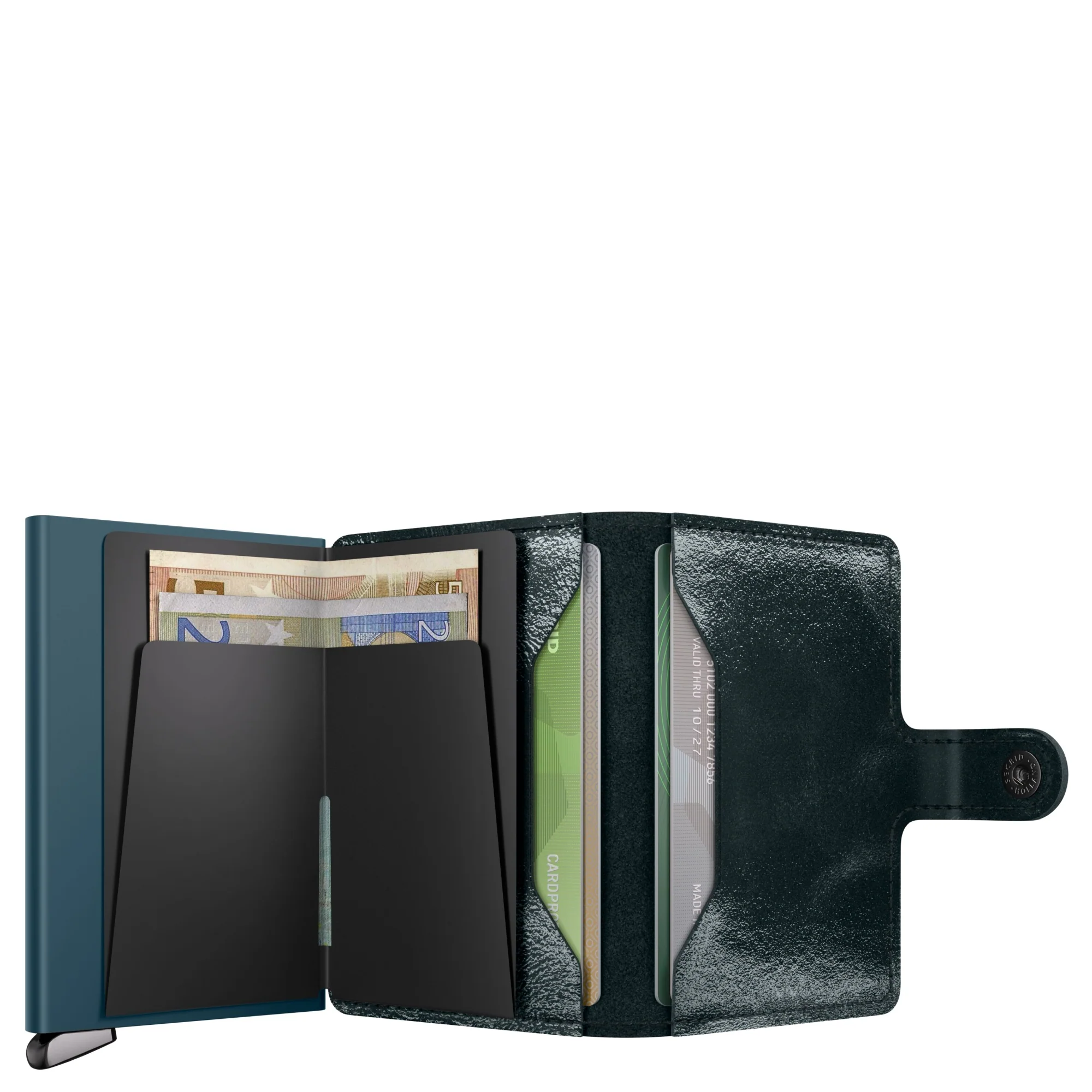 Secrid Miniwallet Naplak - Kreditkartenetui 6cc 10.2 cm RFID (bottle green+) - Image 6