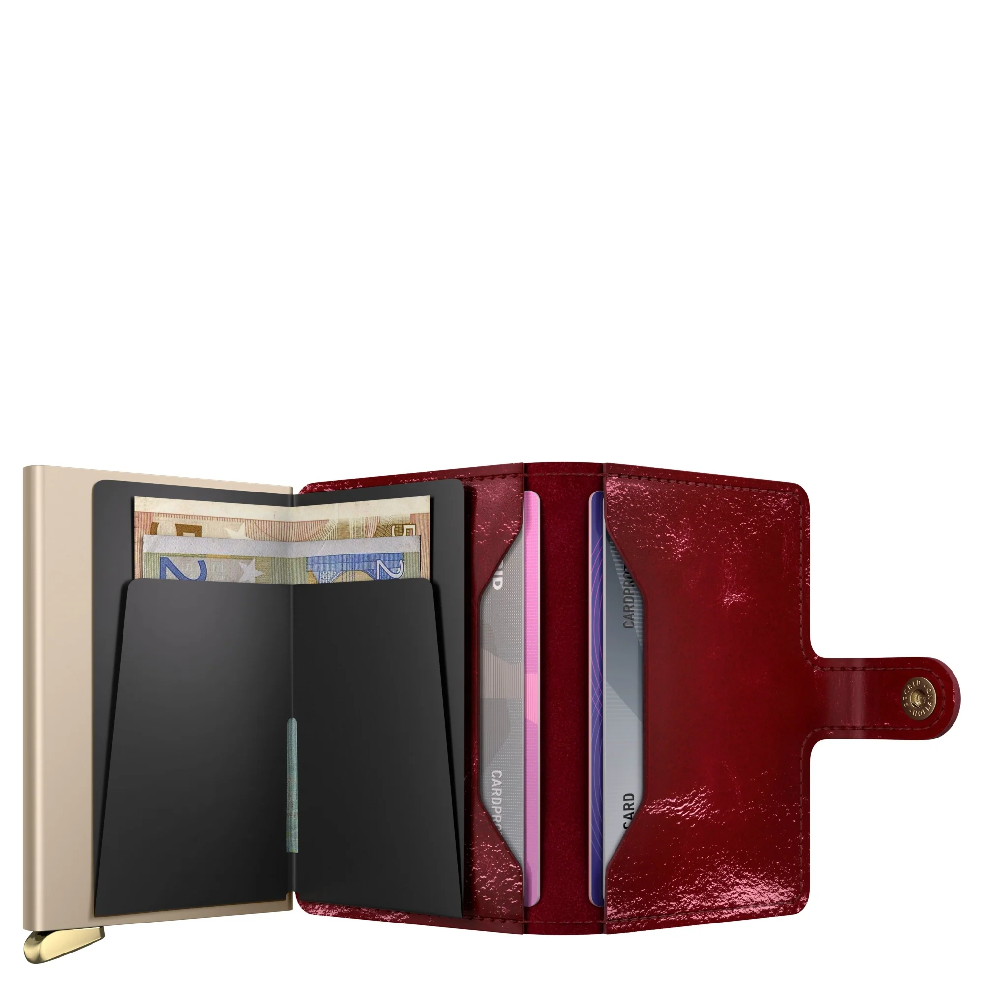 Secrid Miniwallet Naplak - Kreditkartenetui 6cc 10.2 cm RFID (red+) - Image 6